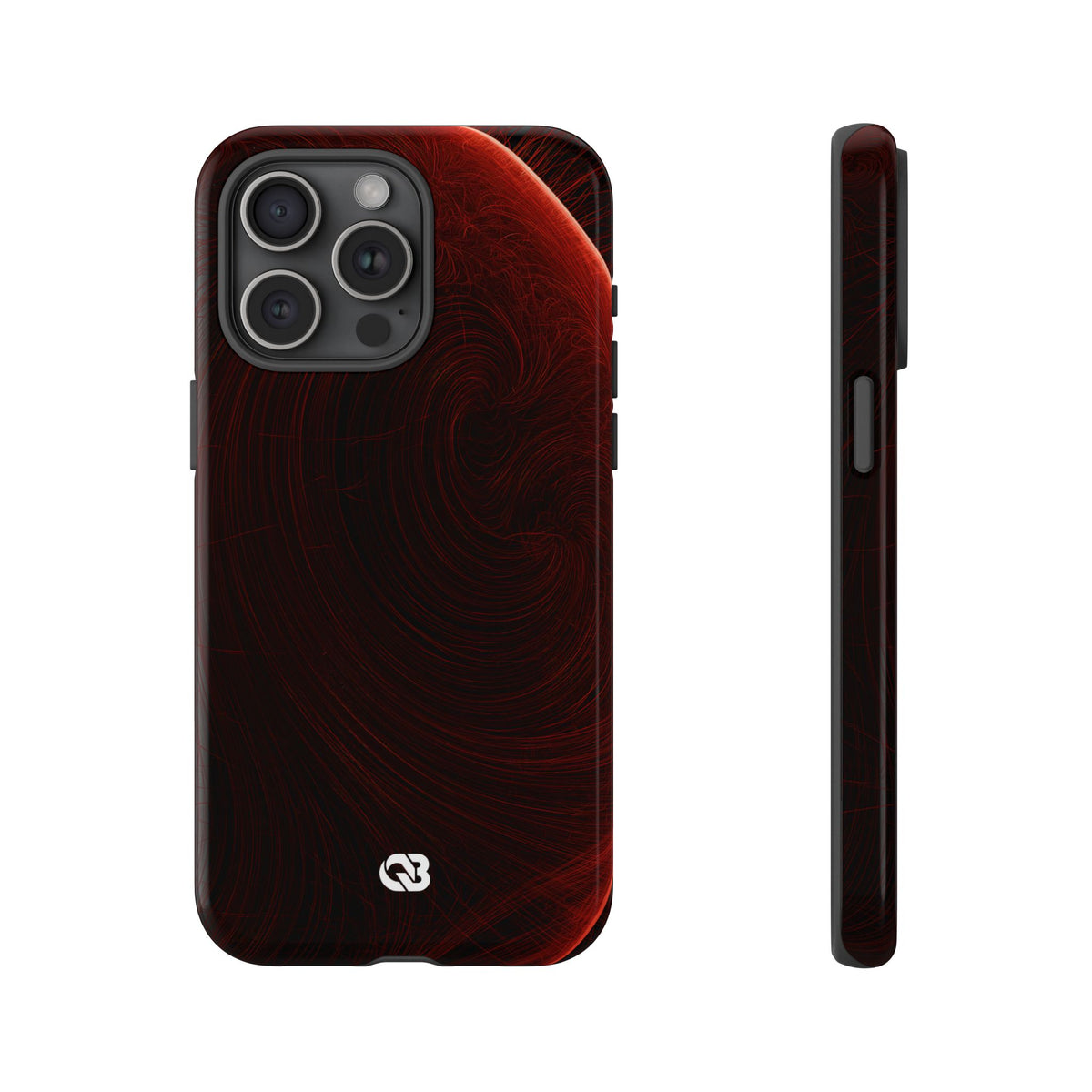 Crimson Solar Horizon · Tough Phone Case for iPhone · Red