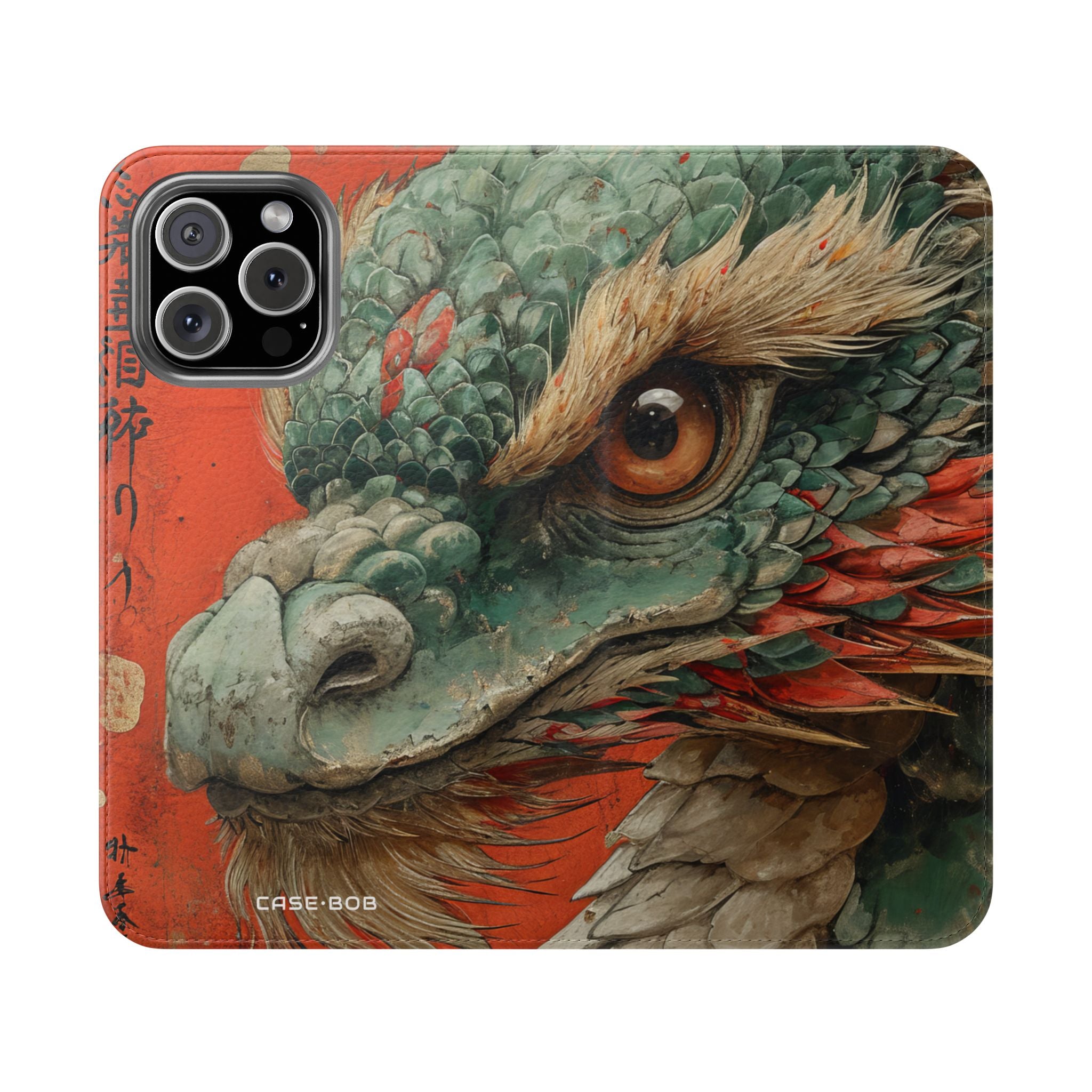 Dragon's Gaze Crimson - iPhone 16 Max Case - Wallet