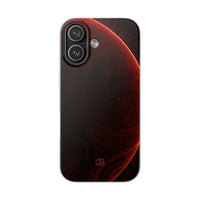 Red Lite Phone Case for iPhone - Crimson Flare Flux