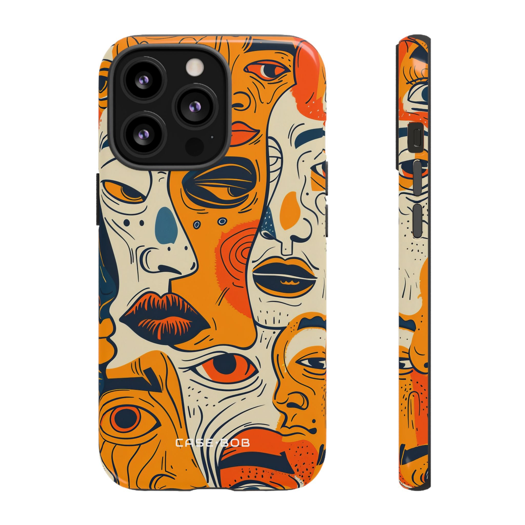 Tangled Faces Sunset iPhone 13 Pro Case - Tough