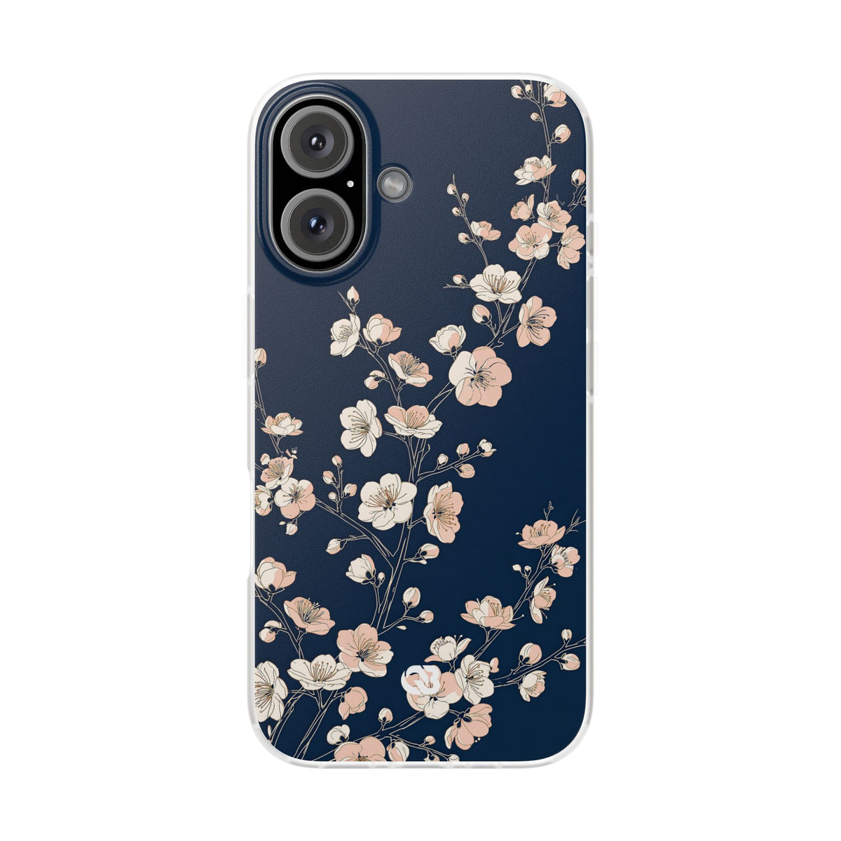 Midnight Plum Blossom · Lite Phone Case for iPhone · Blue