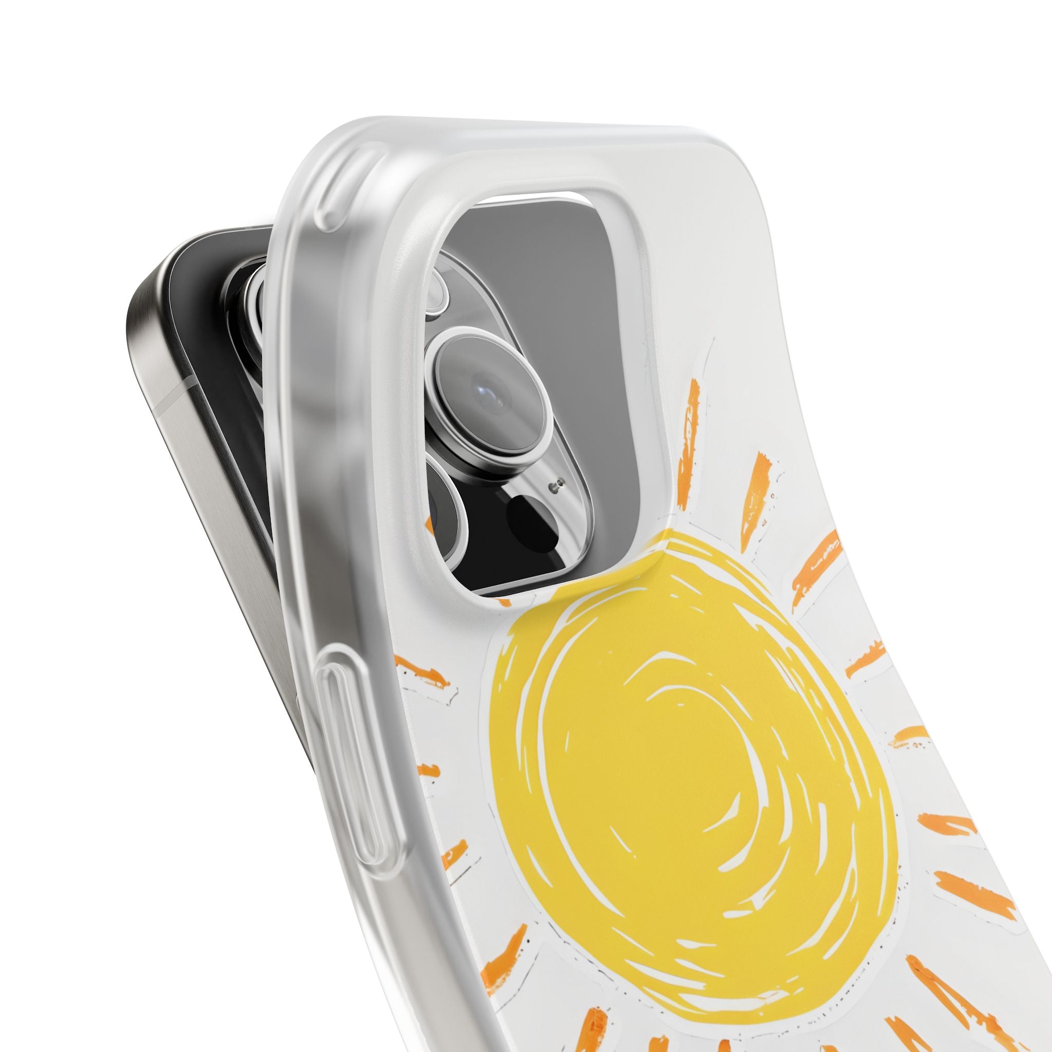 Amber Solar Glow · Soft Phone Case for iPhone