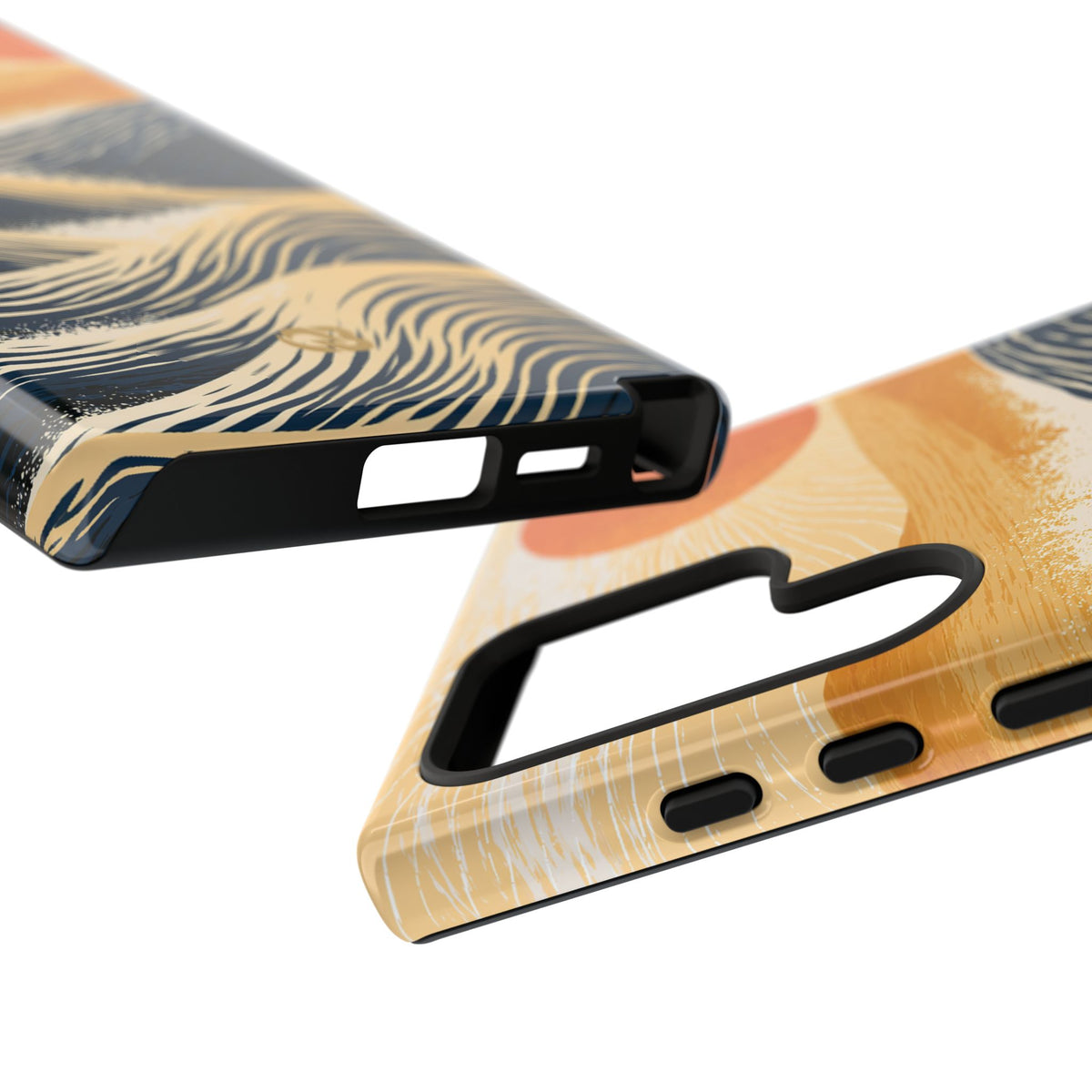 Blue Tough Phone Case for Samsung - Kyoto Cresting Tide