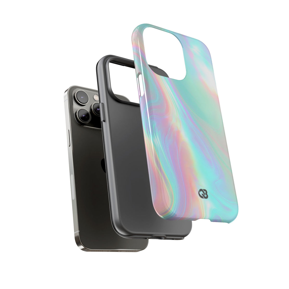 Prismatic Liquid Light · Tough Phone Case for iPhone · Teal