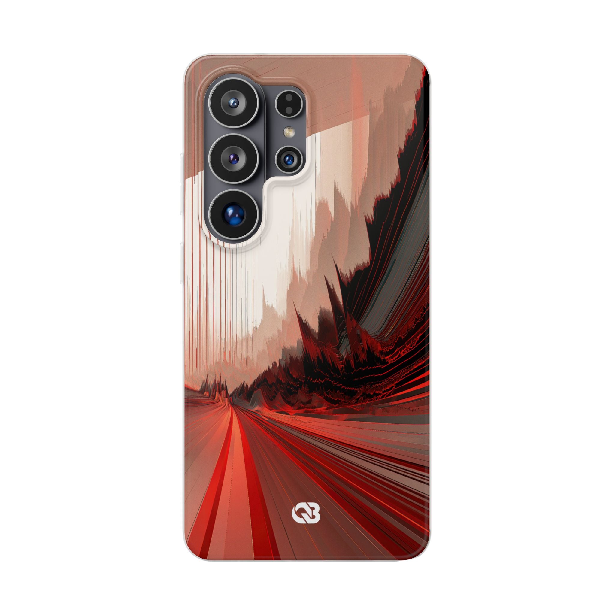 Red Lite Phone Case for Samsung - Crimson Pulse Horizon
