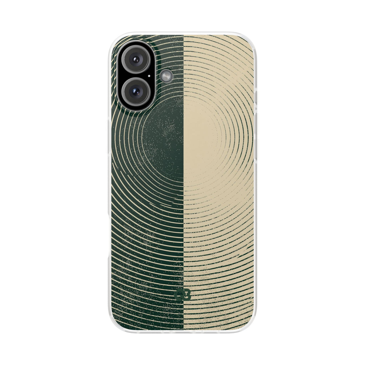 Green Lite Phone Case for iPhone - Evergreen Split Grain