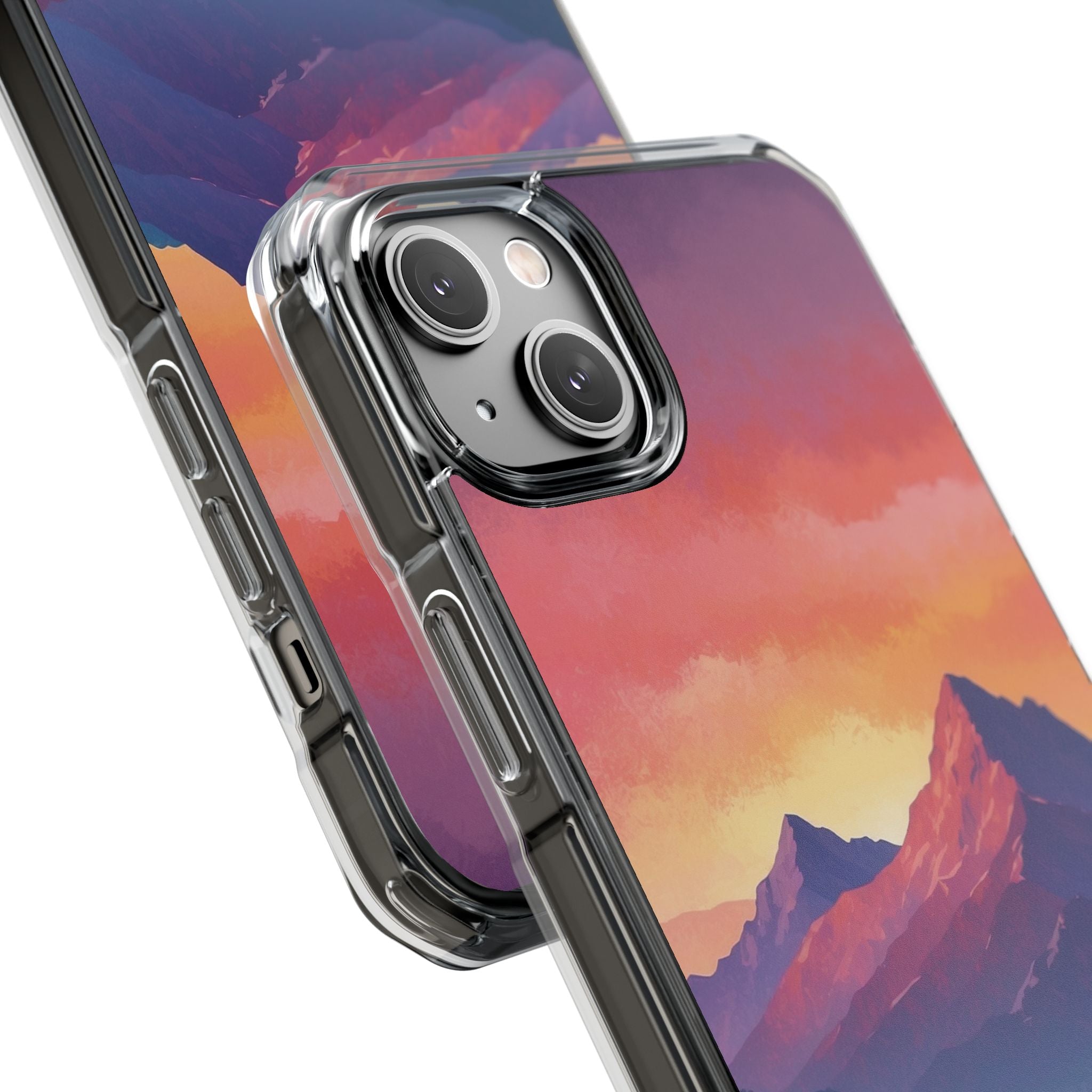 Crimson Mountain Dusk · Impact Handyhülle für iPhone · Magsafe