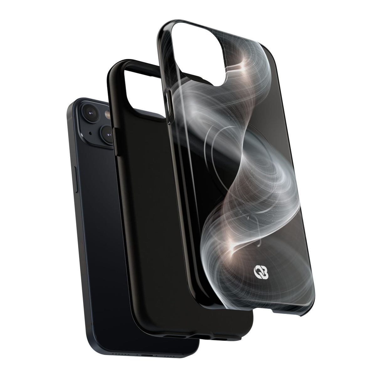 Luminous Vortex · Tough 2.0 Magnetic Phone Case for iPhone · Black