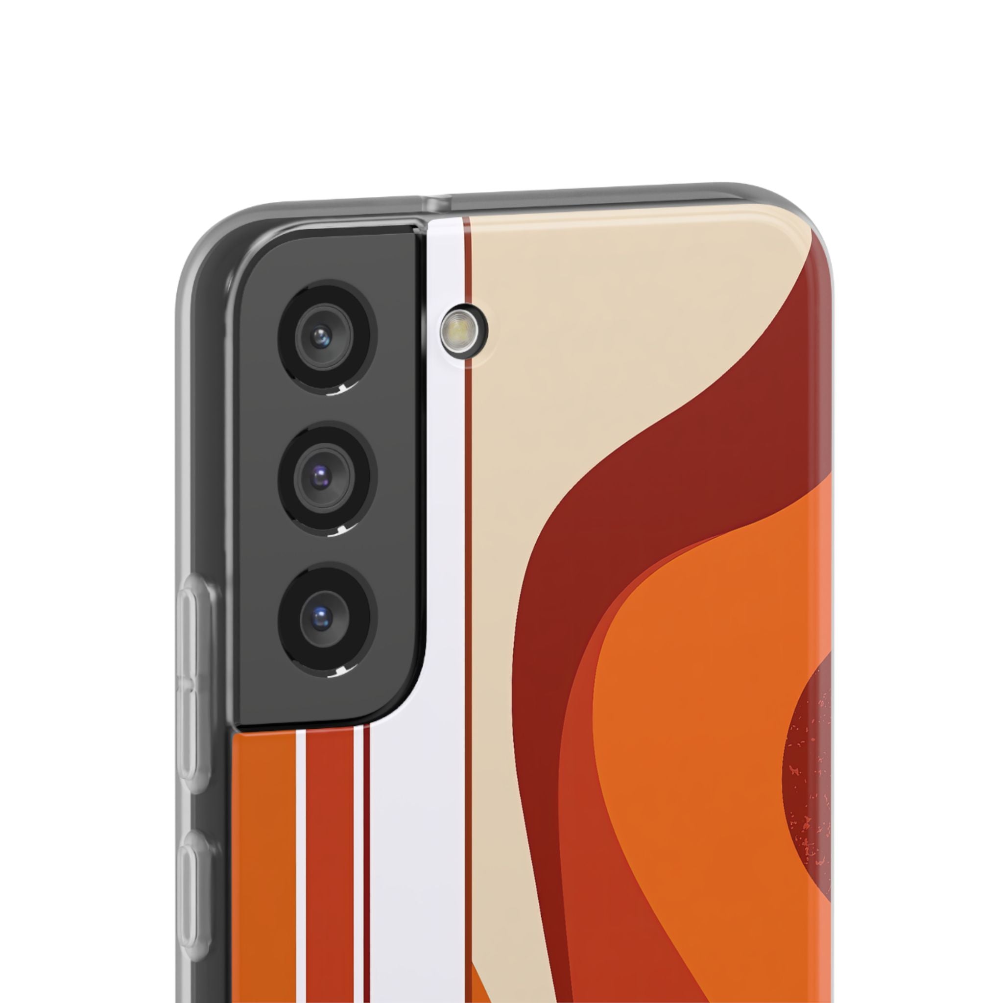 Orange Lite Phone Case for Samsung - Terracotta Metro Line