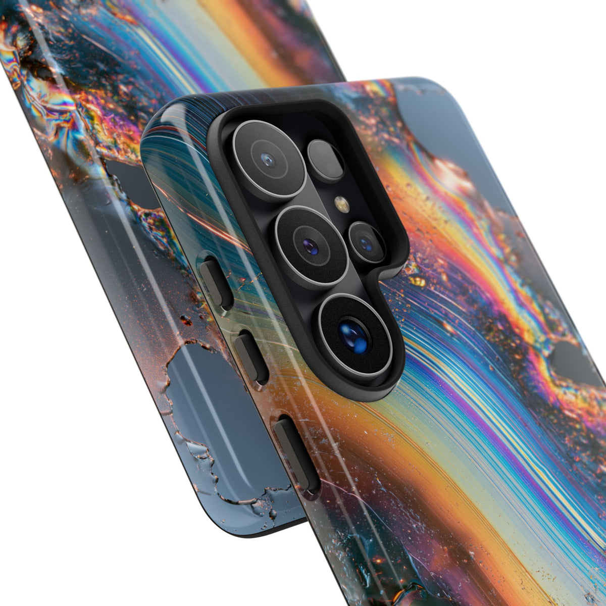 Prismatic Aura Flow · Tough Phone Case for Samsung · Blue