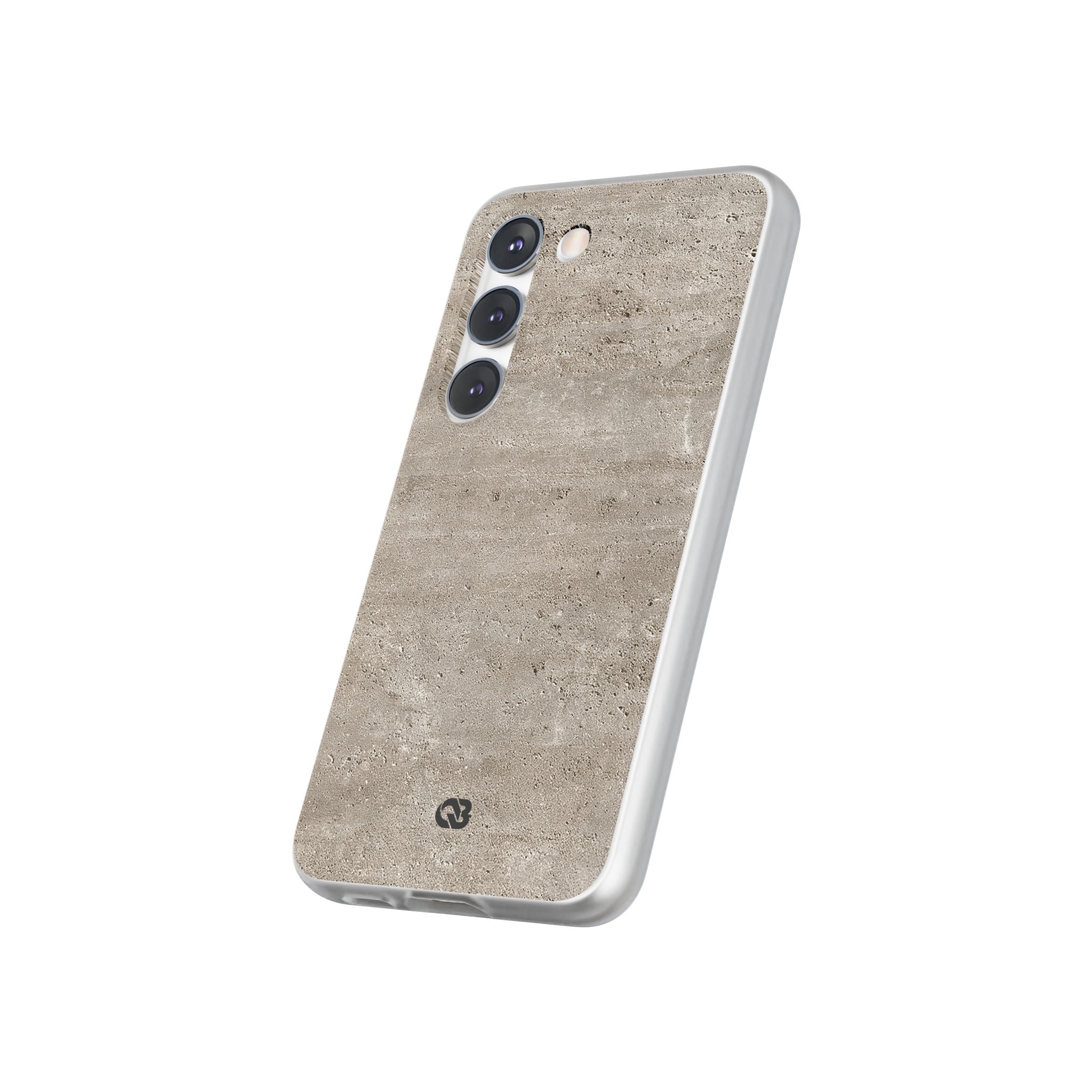 Grey Lite Phone Case for Samsung - Brutalist Stone Grit