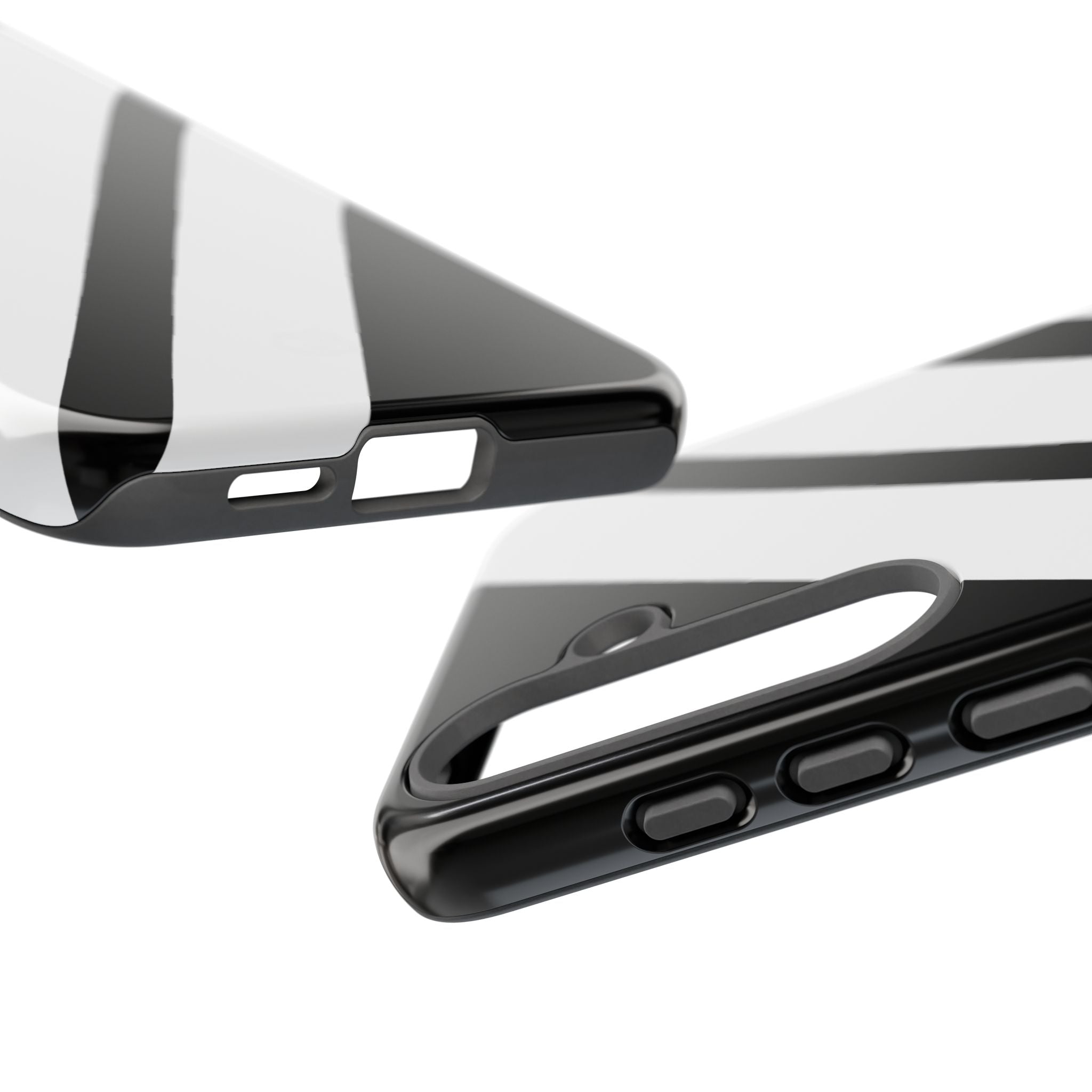 Obsidian White Bars · Tough Handyhülle für Samsung