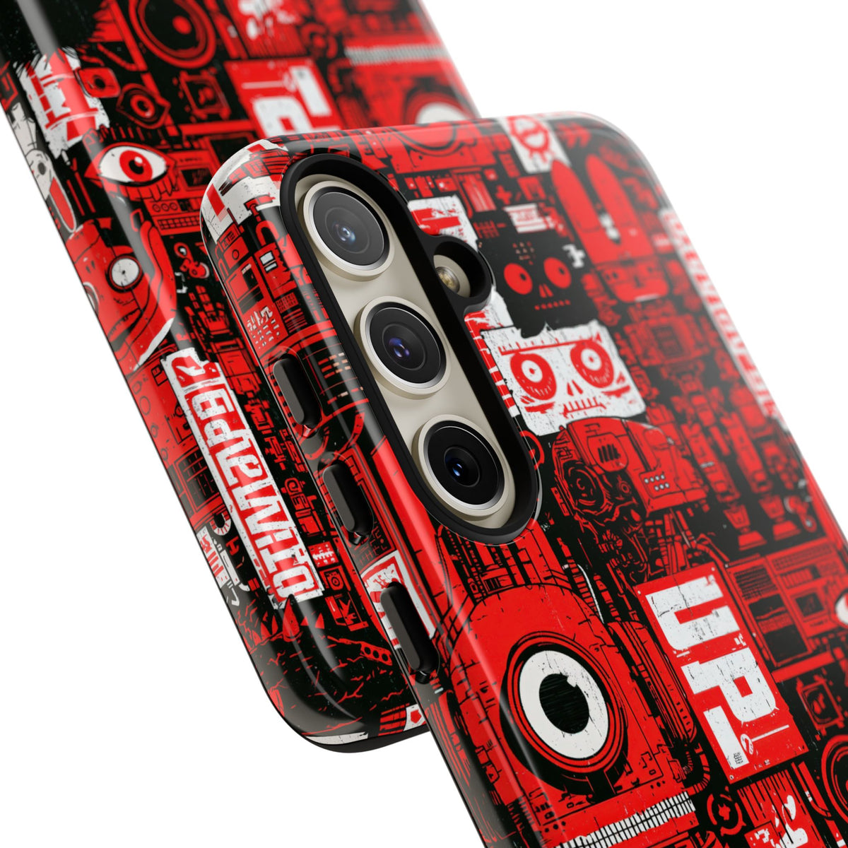 Neo Mecha Collage · Tough Phone Case for Samsung · Red