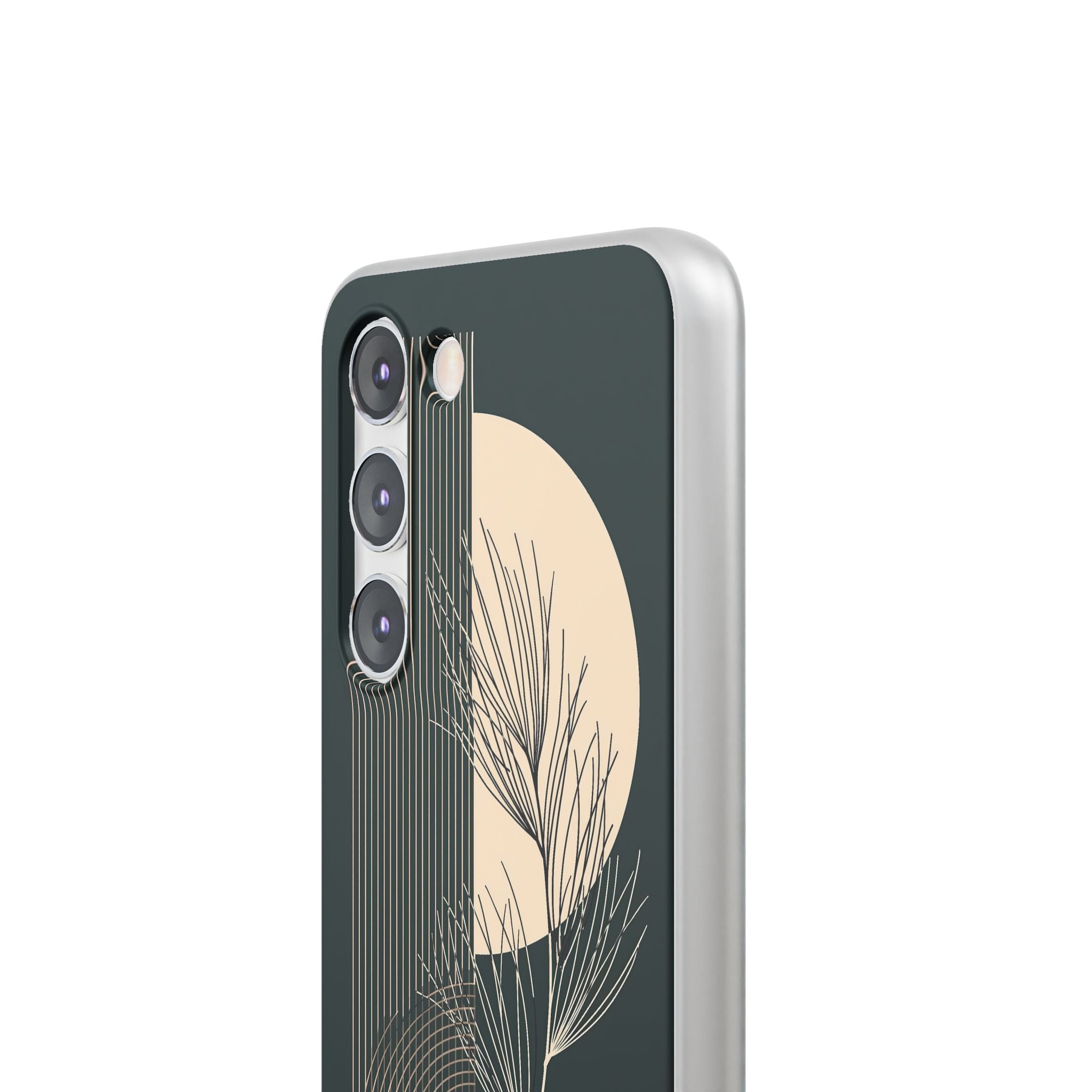 Black Lite Phone Case for Samsung - Obsidian Sand Willow