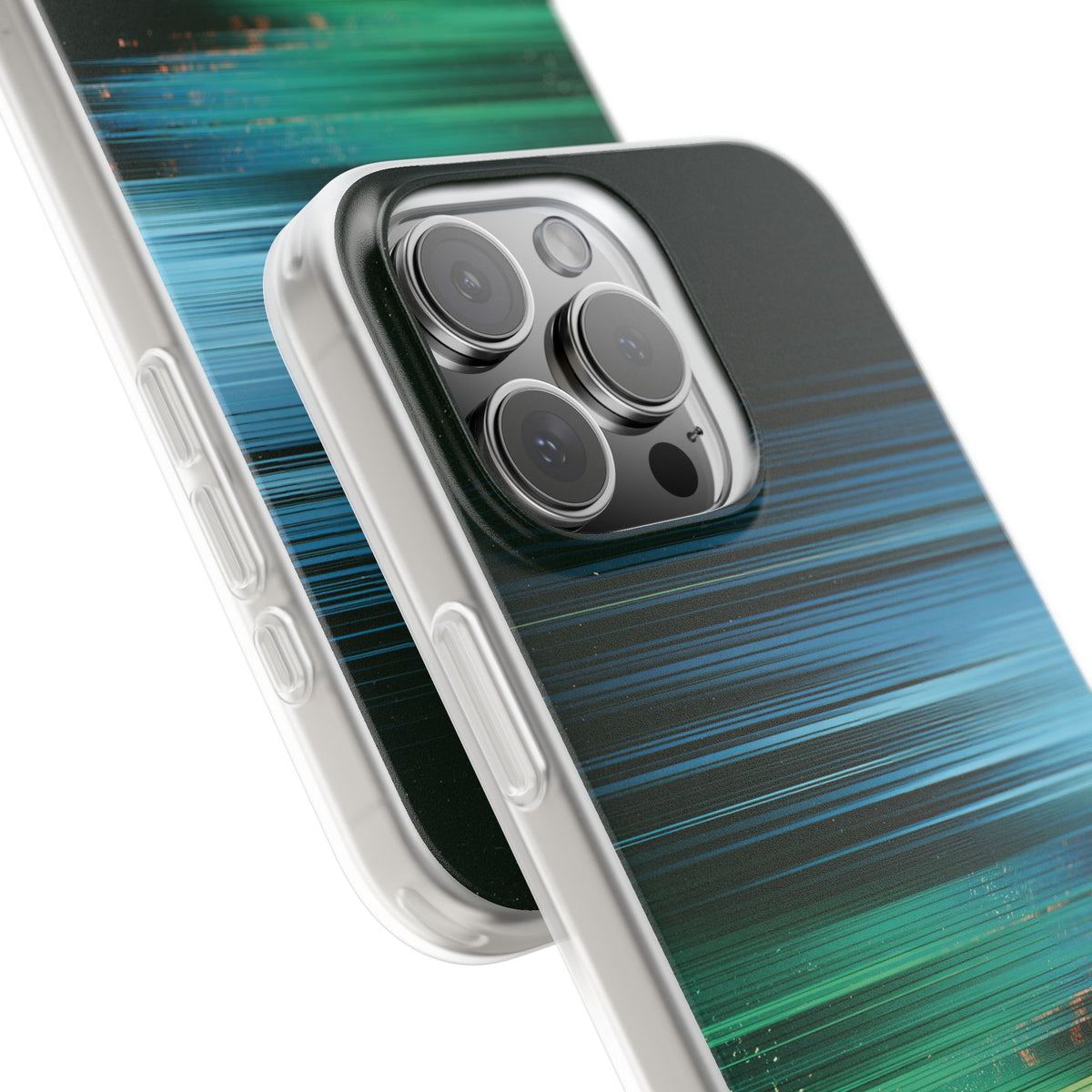 Digital Shoreline Drift · Lite Phone Case for iPhone · Teal