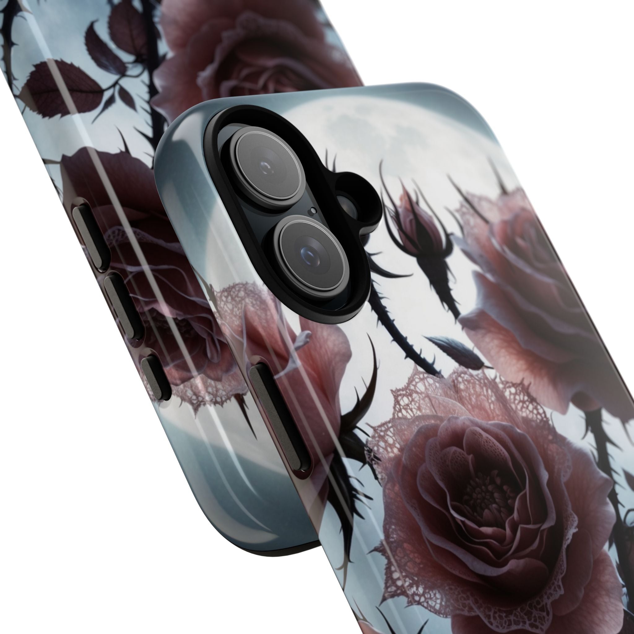 Moonlit Roses iPhone 16 Plus Case - Tough
