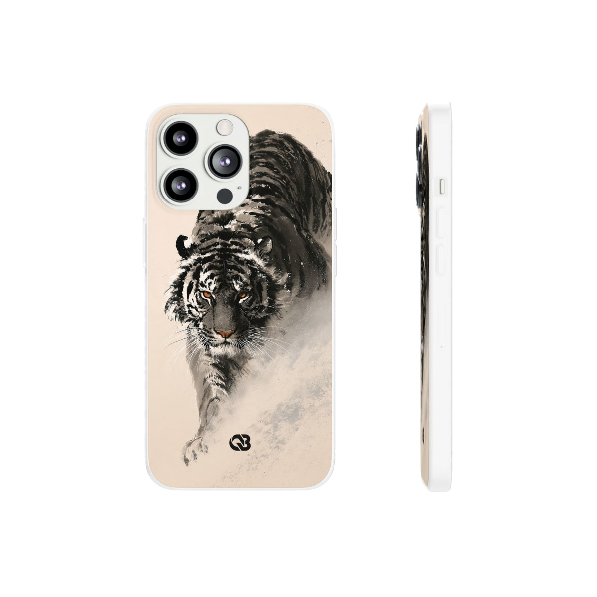 Ink Wash Tiger · Lite Phone Case for iPhone · Beige