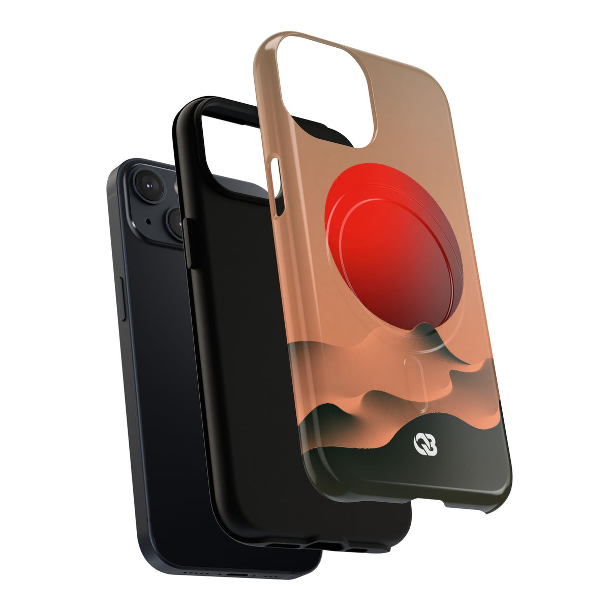 Crimson Sol Ridge · Tough 2.0 Magnetic Phone Case for iPhone · Red