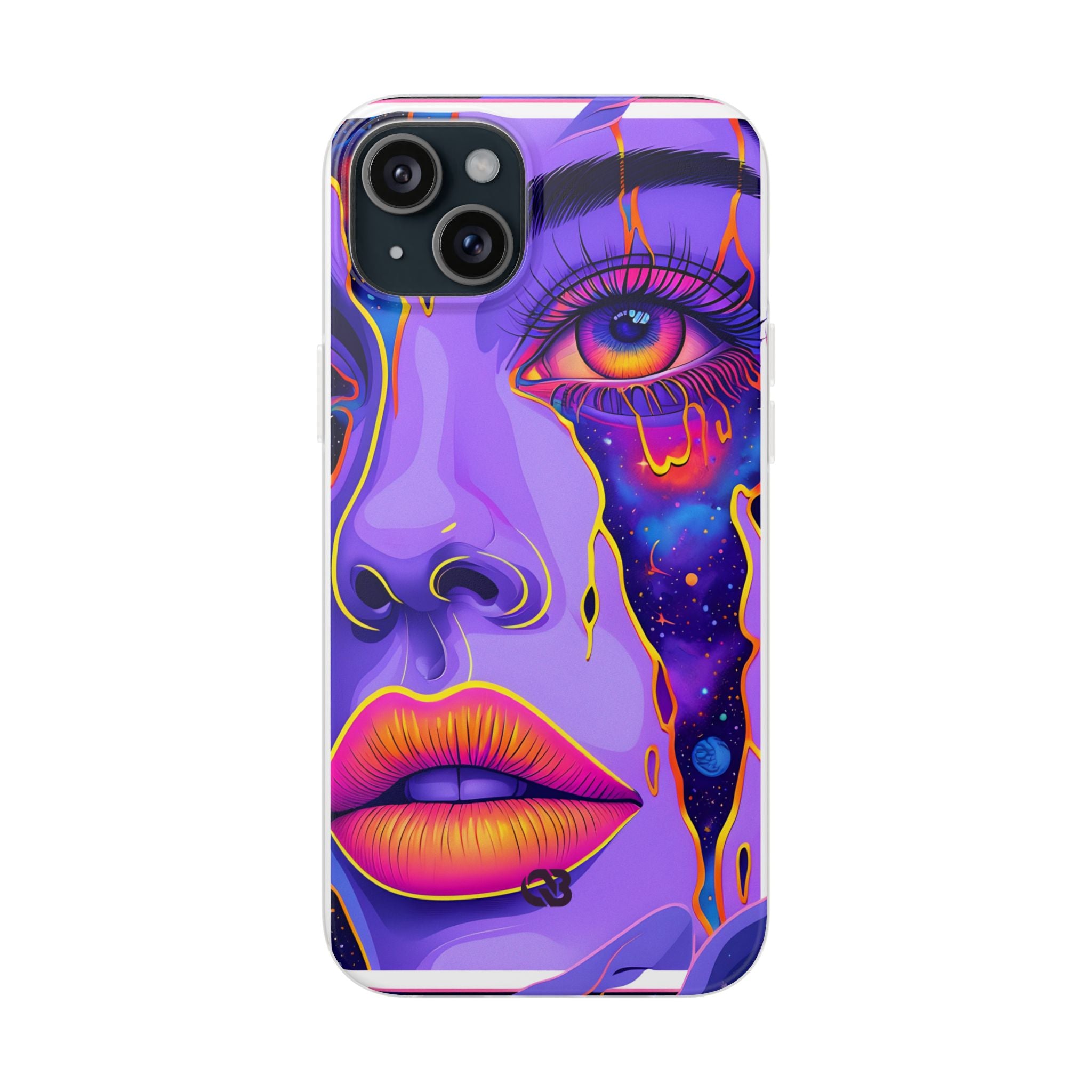 Violet Cosmic Gaze · Soft Custodia per iPhone