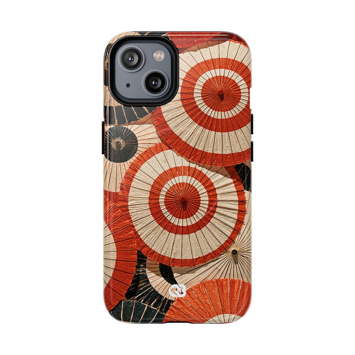 Vermilion Wagasa Motif · Tough 2.0 Magnetic Phone Case for iPhone · Red