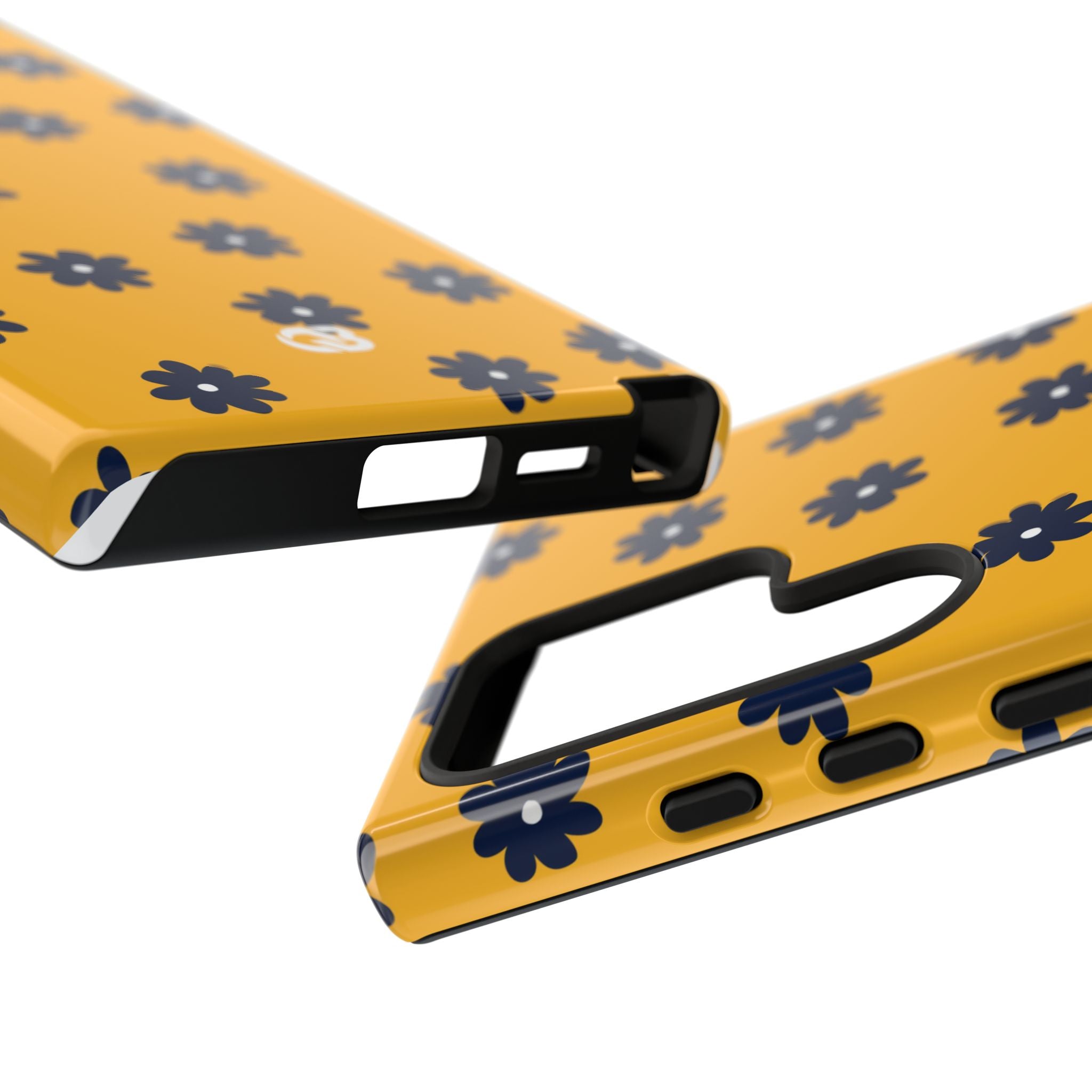 Navy Daisy Mustard · Tough Handyhülle für Samsung