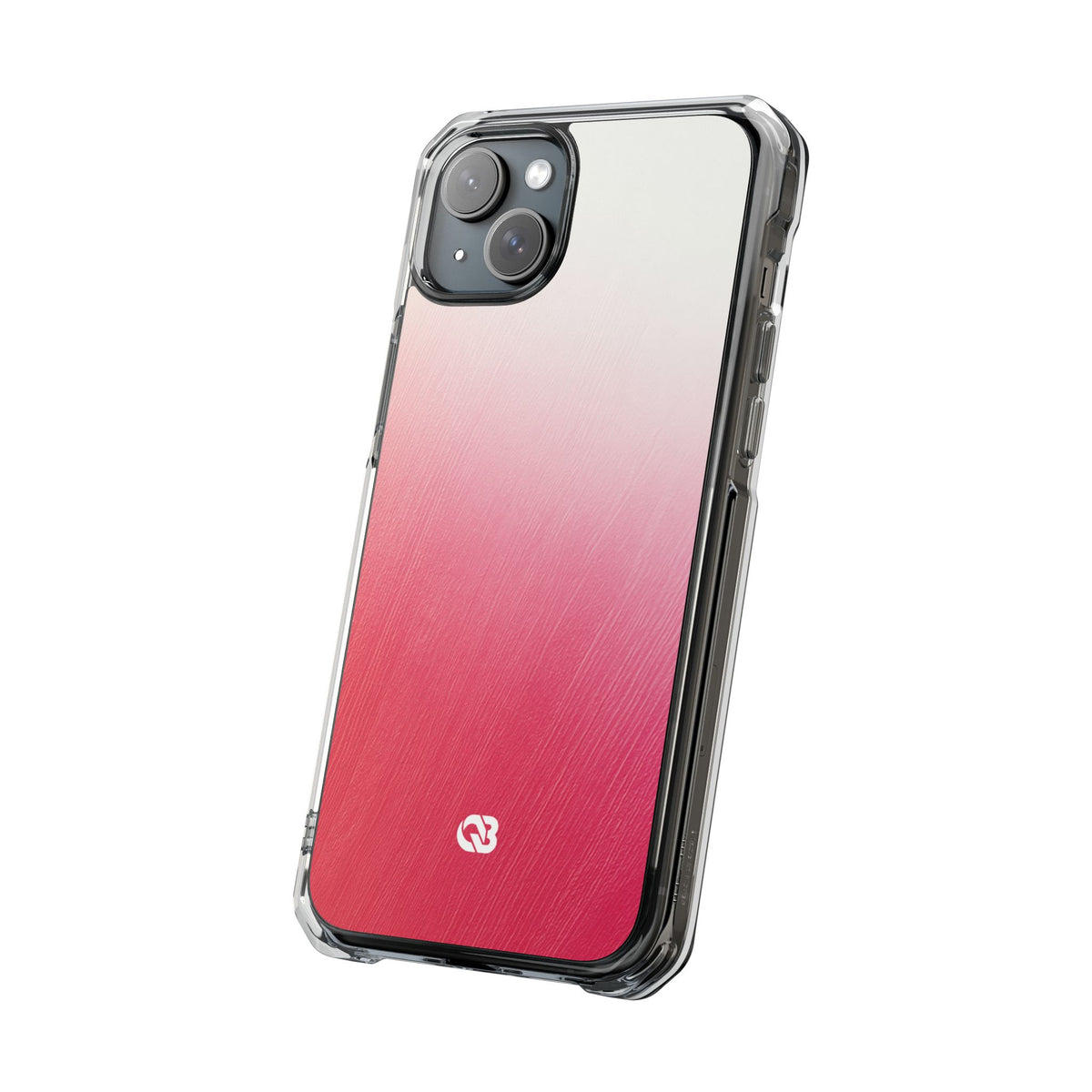 Rose Haze · Clear Impact Magnetic Phone Case for iPhone · Pink