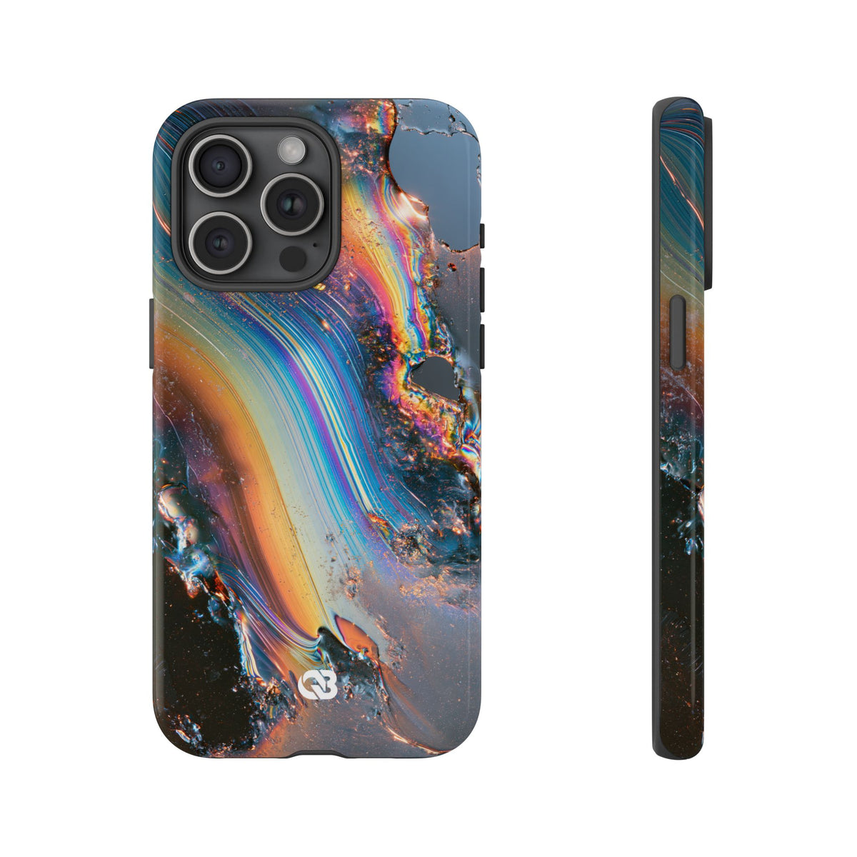 Prismatic Aura Flow · Tough Phone Case for iPhone · Blue