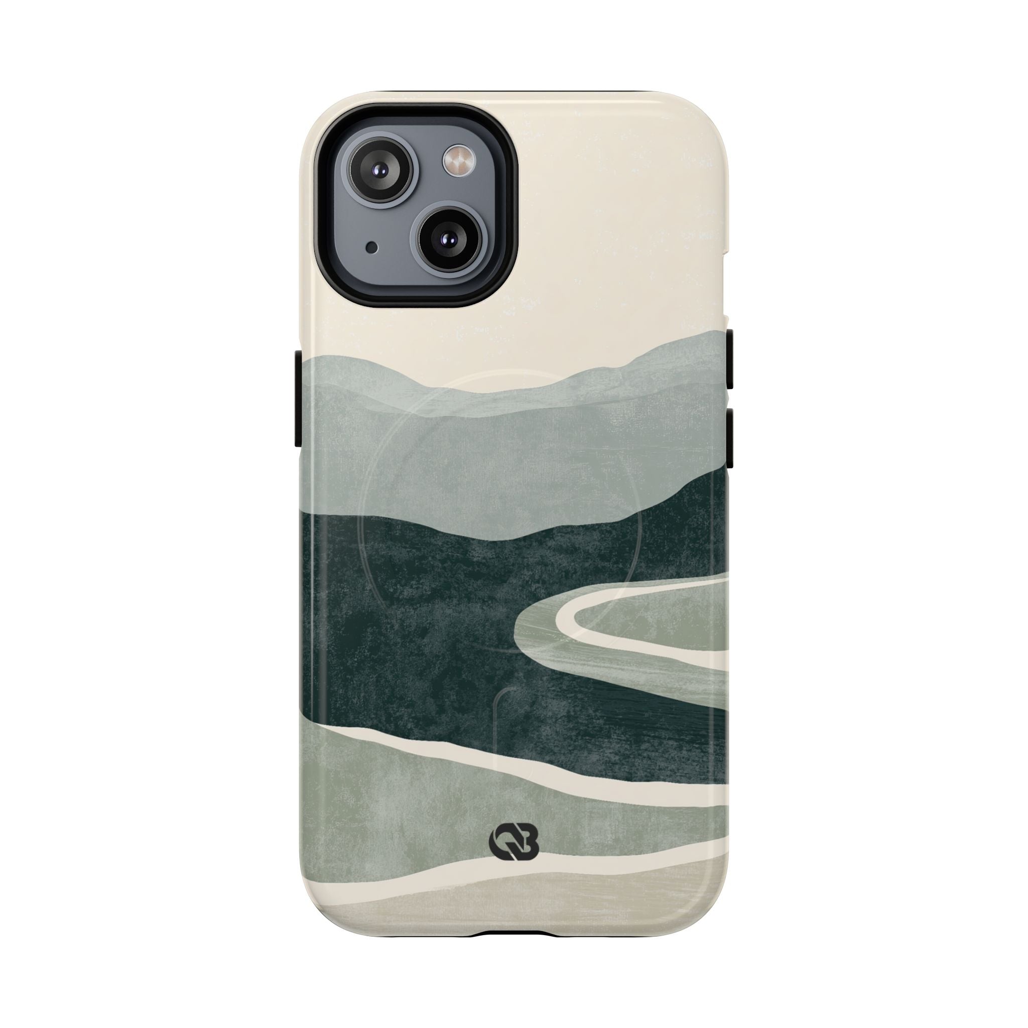Green Tough 2.0 Magsafe Phone Case for iPhone - Misty Sage Valley