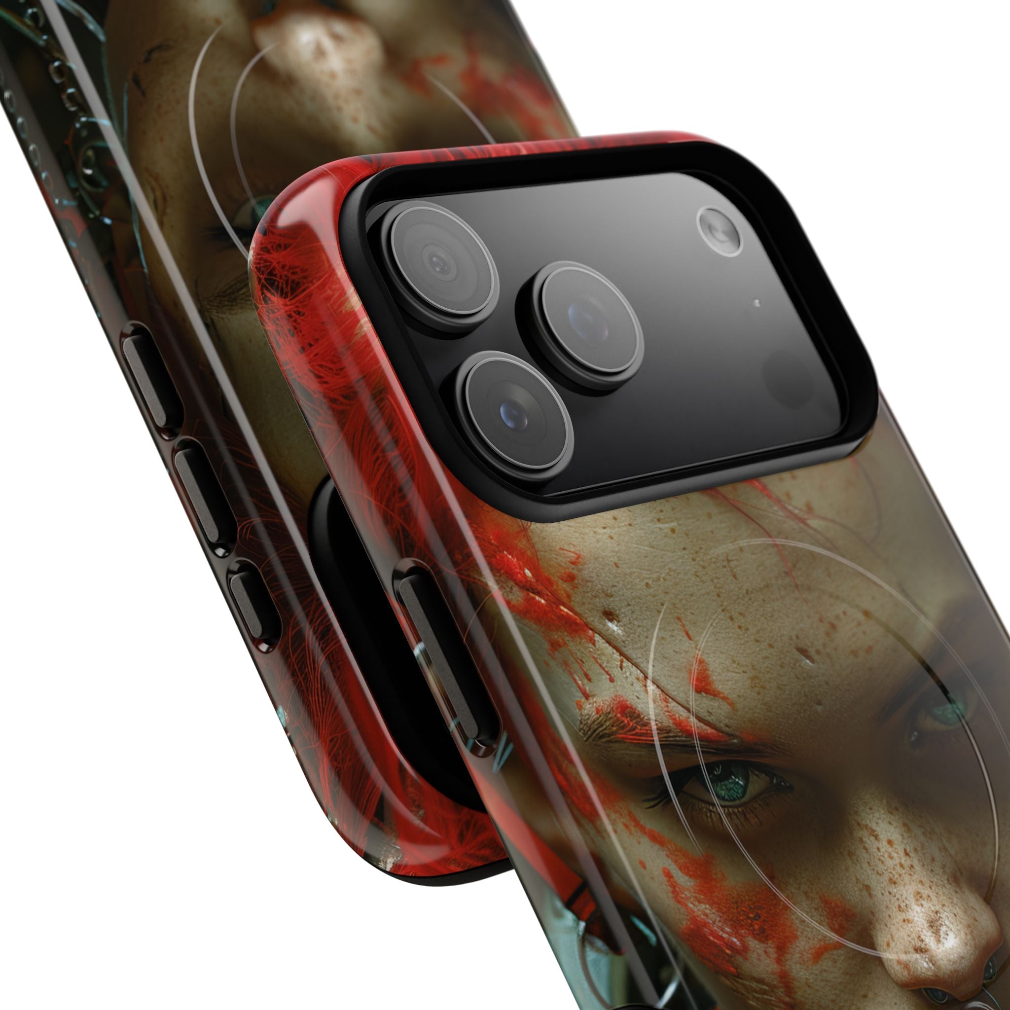 Red Spike Gaze iPhone 17 Pro Max Case - Tough+ - CASE•BOB