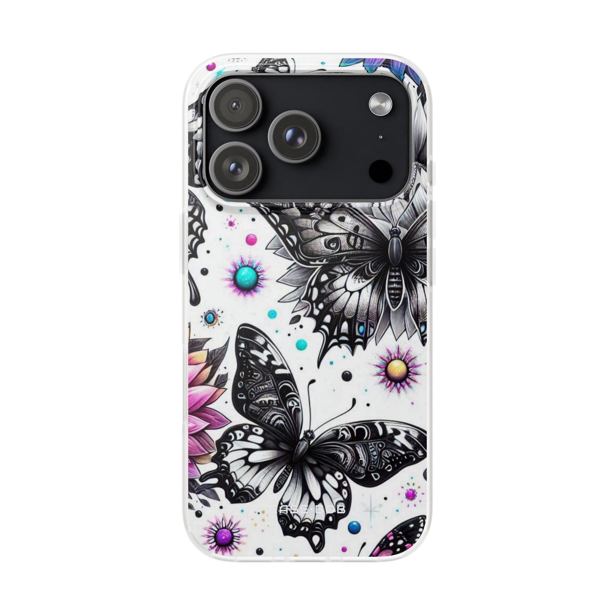 Butterfly Bloom iPhone 17 Pro Case - Soft - CASE•BOB