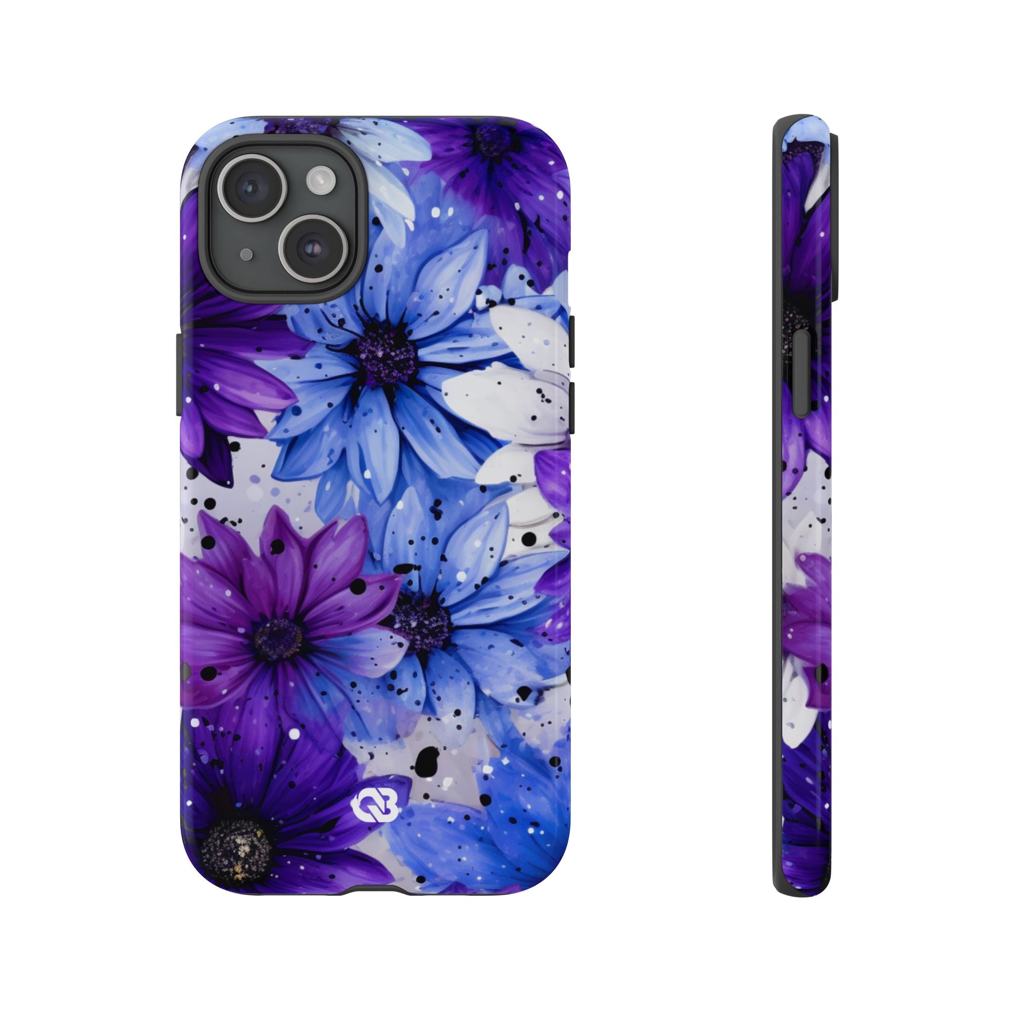 Ink Splatter Blooms · Tough Coque de téléphone pour iPhone