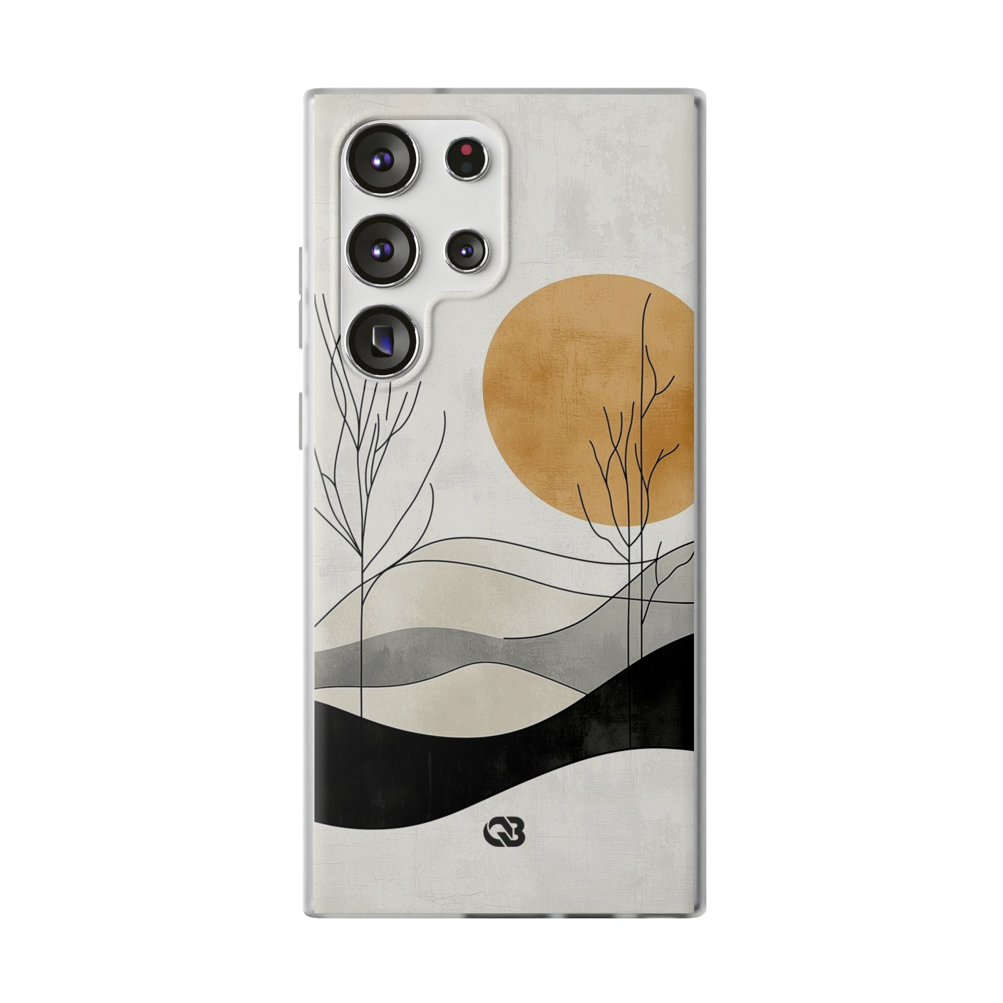 Burnt Horizon Lines · Soft Phone Case for Samsung