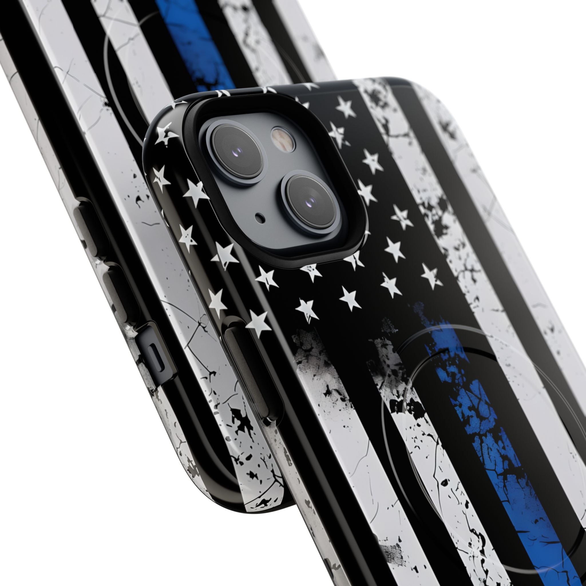 Gritty Cobalt Flag · Tough+ Phone Case for iPhone · Magsafe