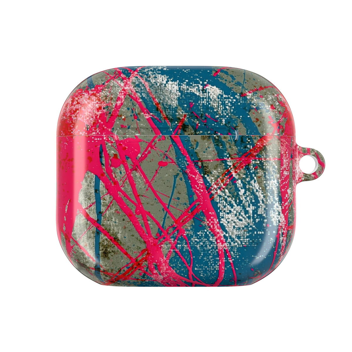 Neon Static Drip · Hard Case for AirPods & AirPods Pro · Pink