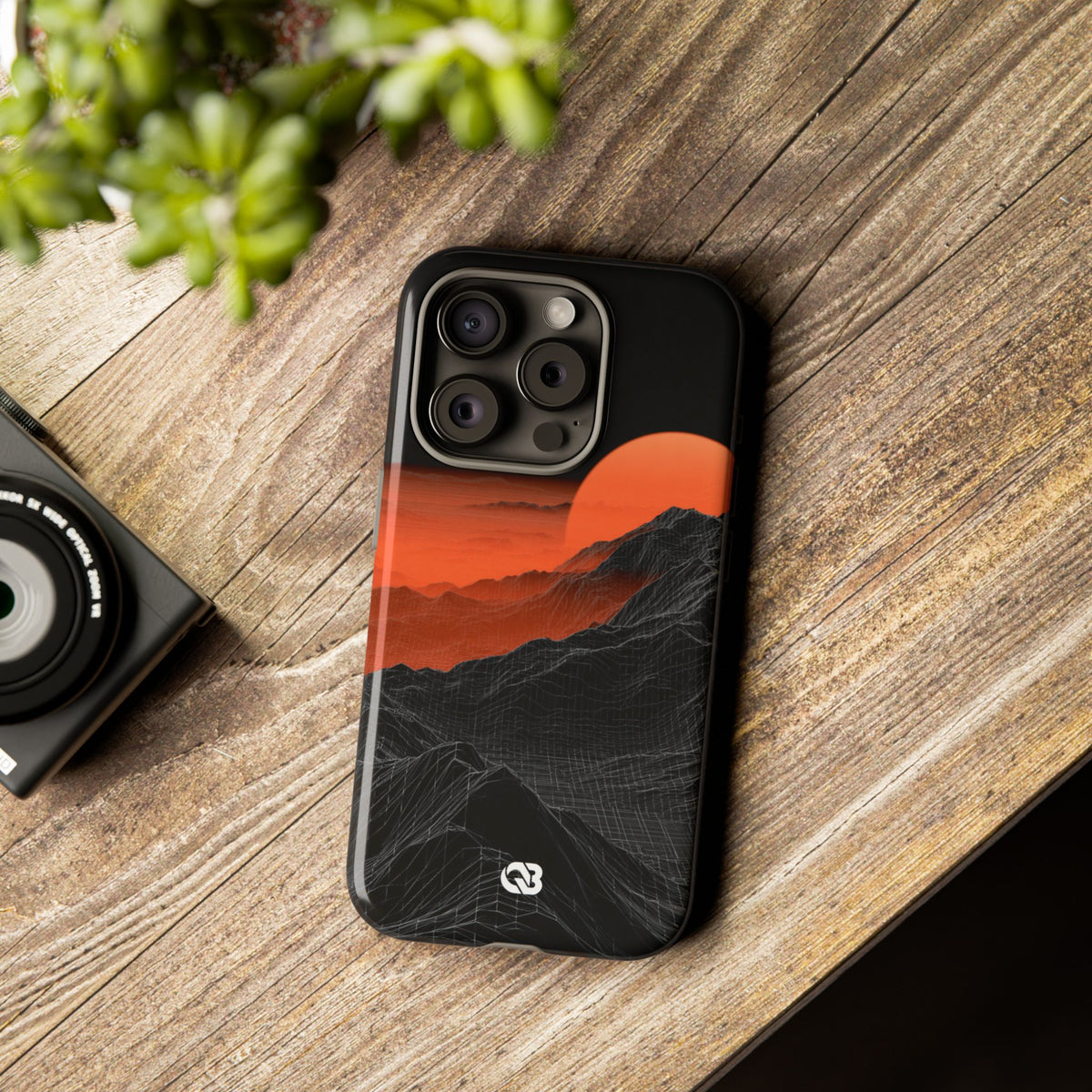 Solar Ridge Mesh · Tough Phone Case for iPhone · Black