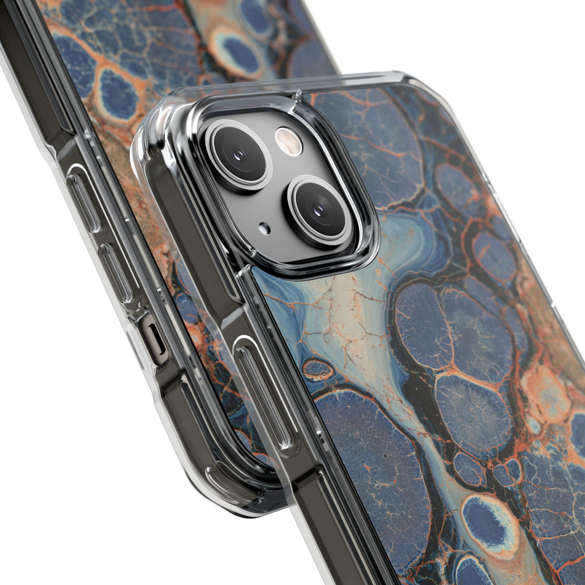 Astral Orb Resonance · Clear Impact Magnetic Phone Case for iPhone · Blue