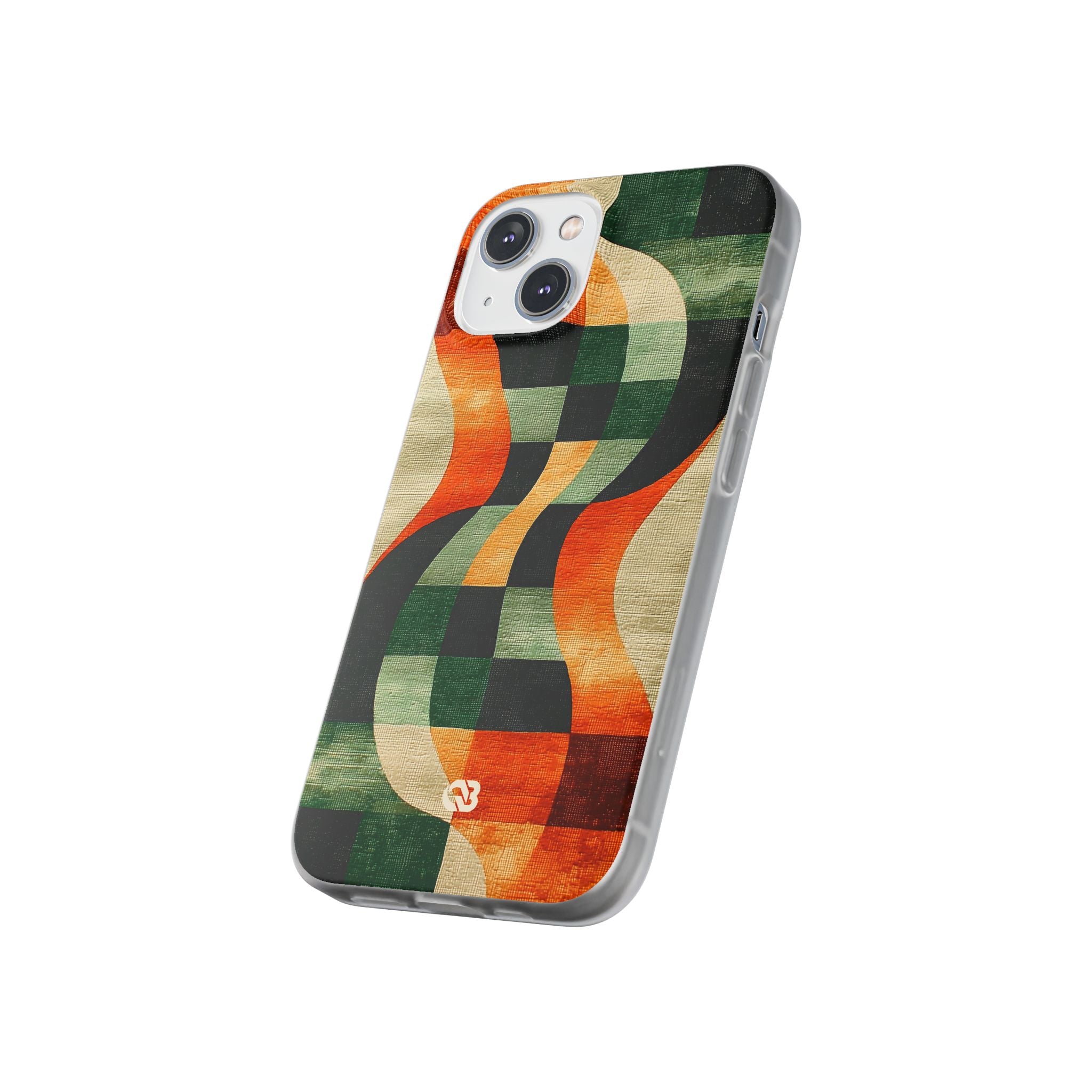 Burnt Orange Curve · Soft Phone Case for iPhone
