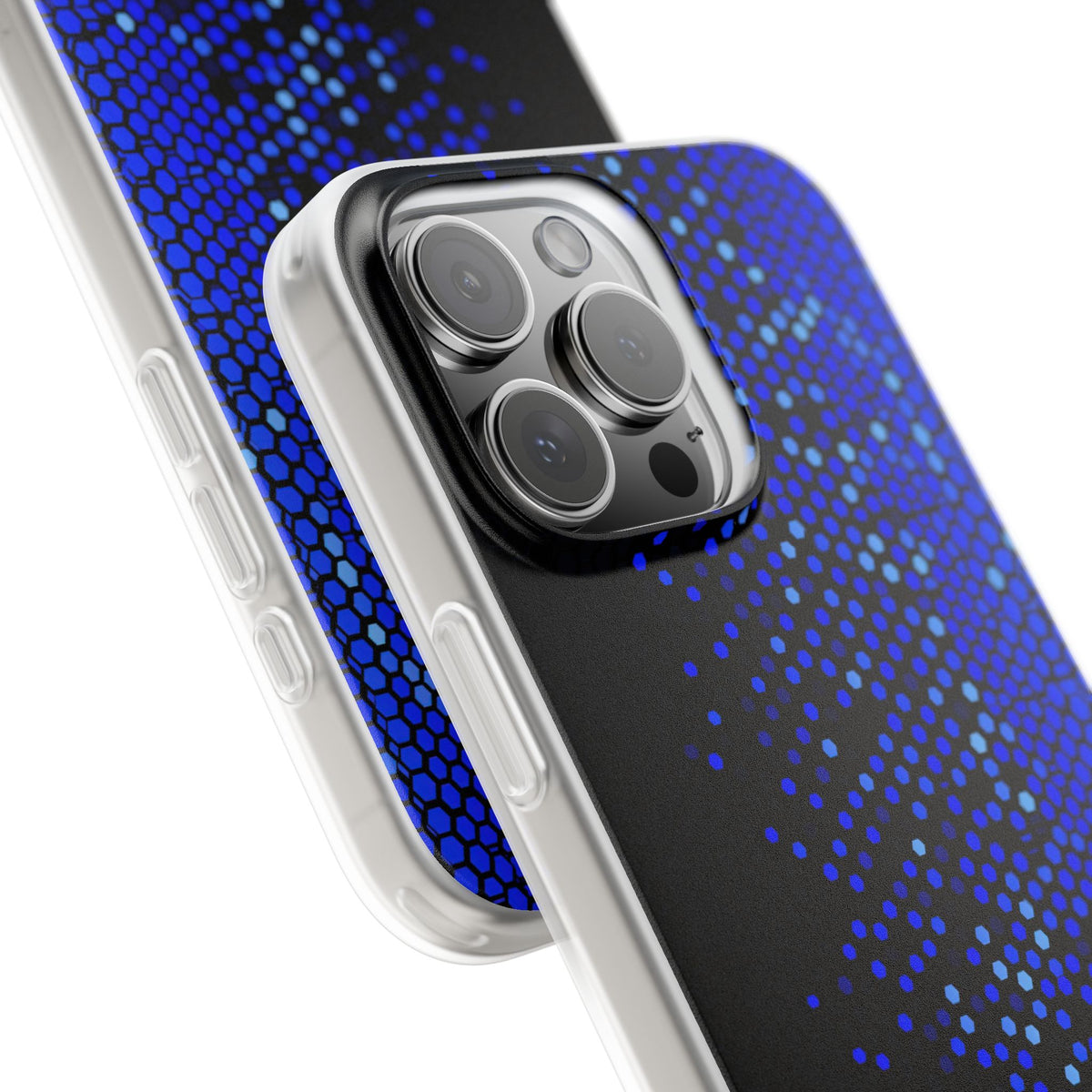Cobalt Hex Dispersion · Lite Phone Case for iPhone · Blue