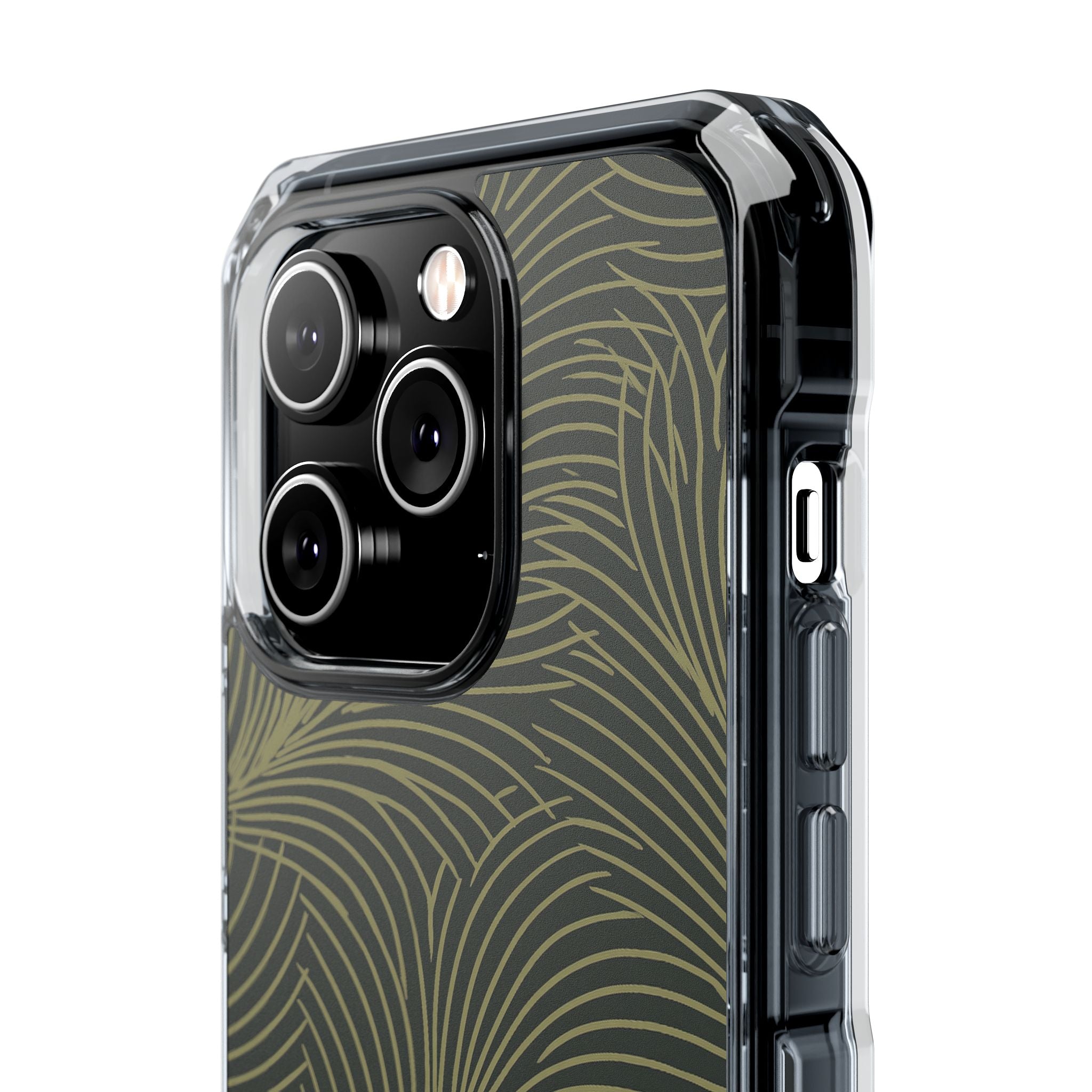 Green Impact MagSafe Phone Case for iPhone - Dark Olive Plume