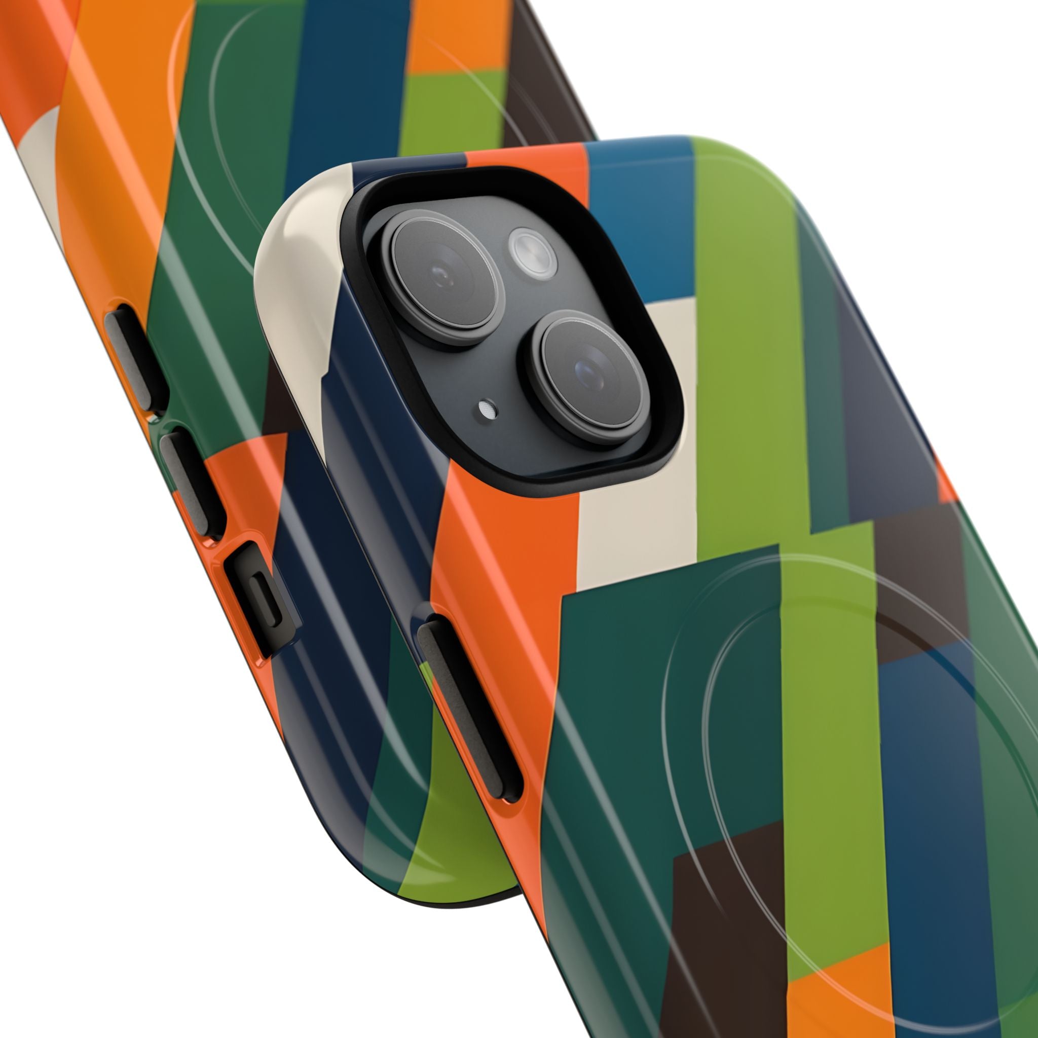 Angled Retro Mosaic · Tough+ Phone Case for iPhone · Magsafe