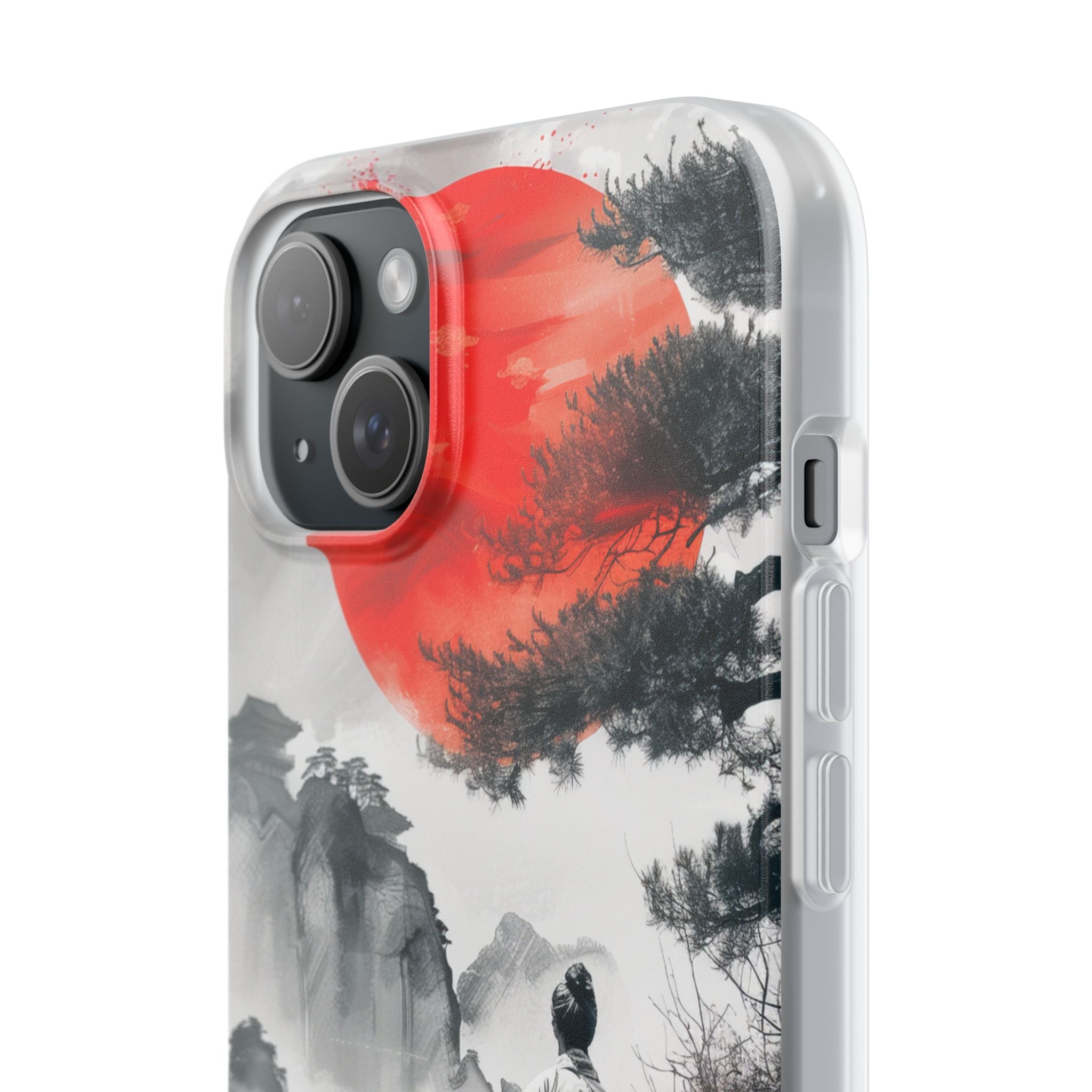 Solbelyst Vagtpost iPhone 15 Plus Cover - Blød