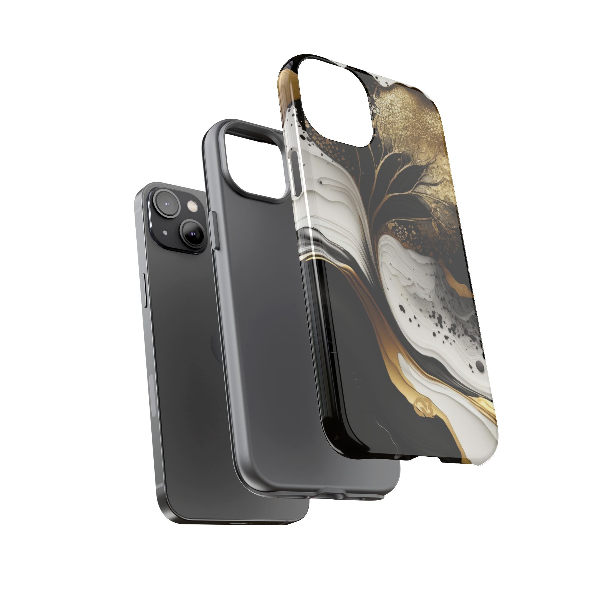 Molten Onyx Gold · Tough Etui na telefon dla iPhone