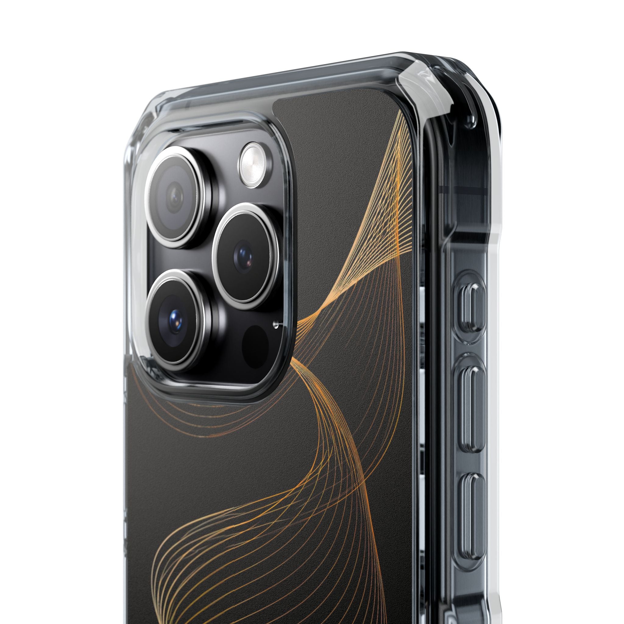 Gold Impact MagSafe Phone Case for iPhone - Burnished Bronze Helix