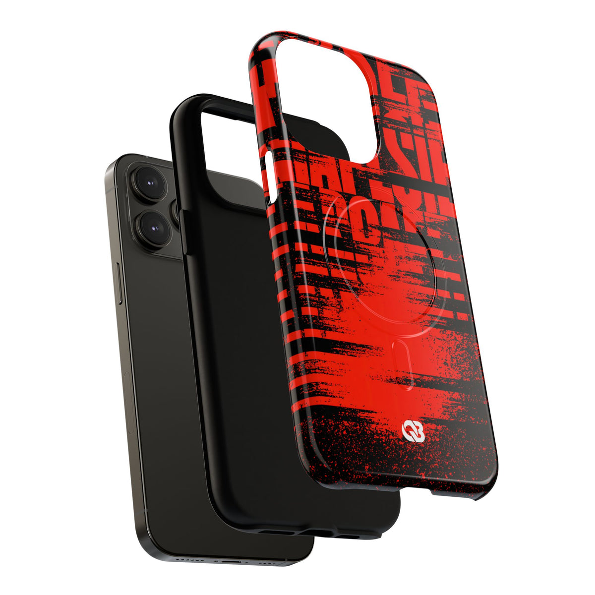 Crimson Redaction · Tough 2.0 Magnetic Phone Case for iPhone · Black
