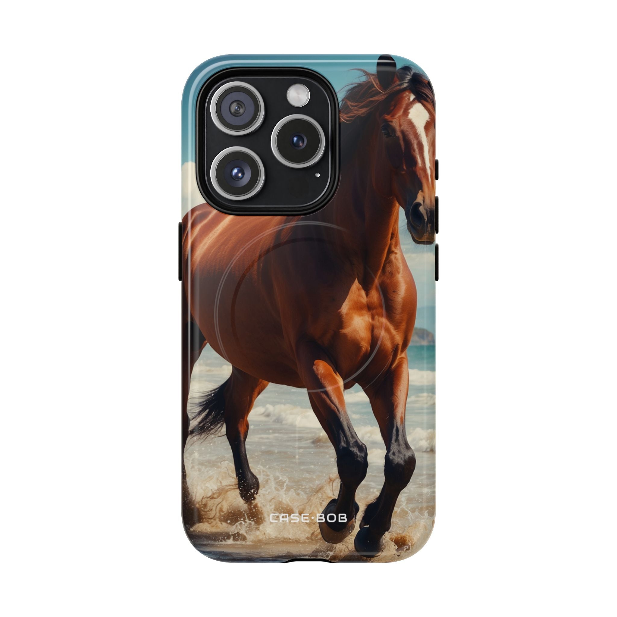 Blazing Horse iPhone 15 Pro Cover - Tough+