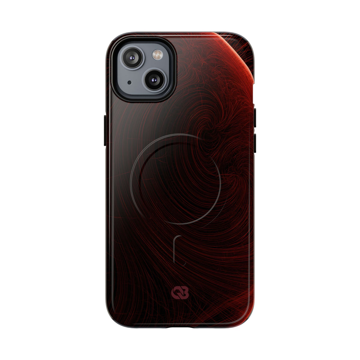 Red Tough 2.0 Magsafe Phone Case for iPhone - Crimson Flare Flux