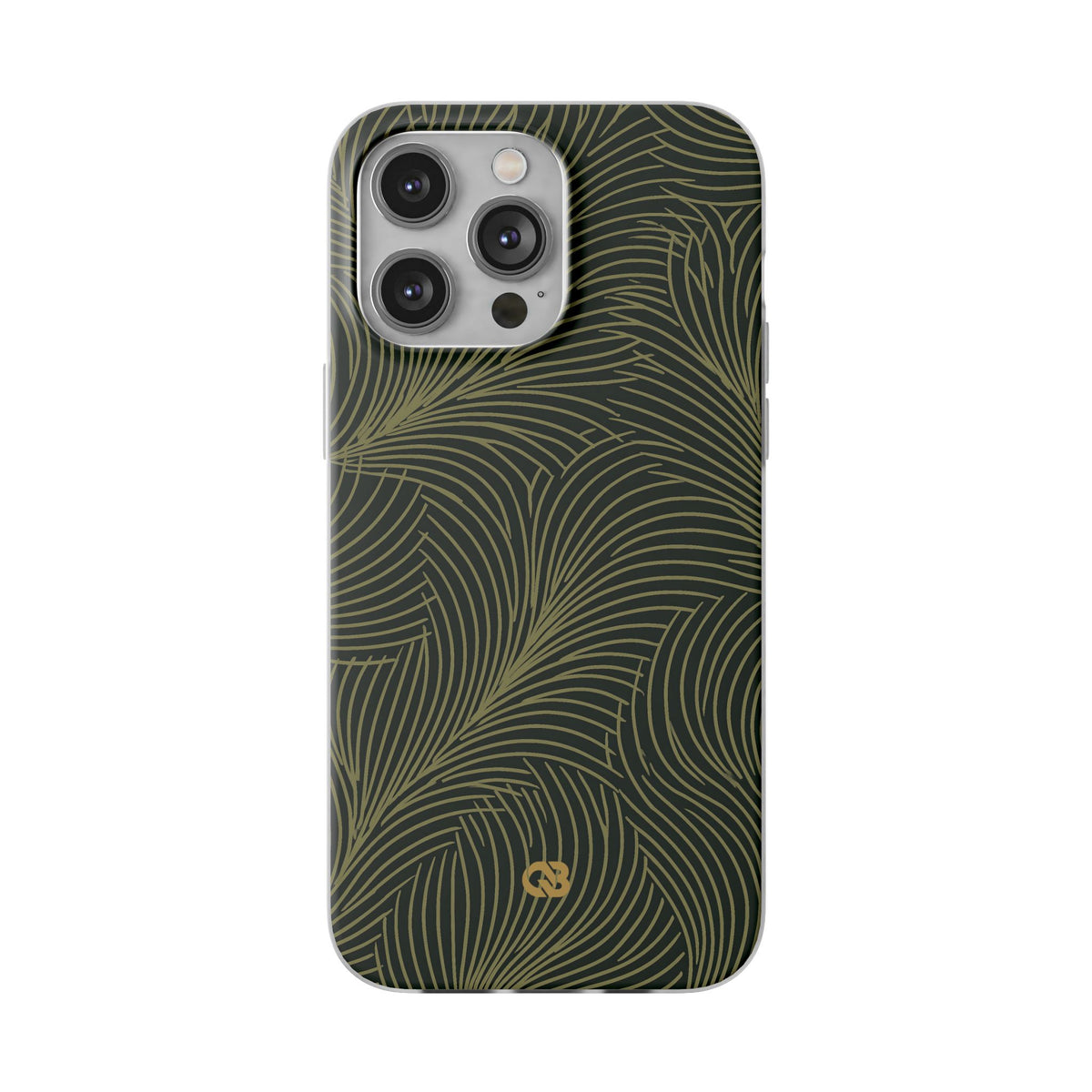 Midnight Palm Frond · Lite Phone Case for iPhone · Green