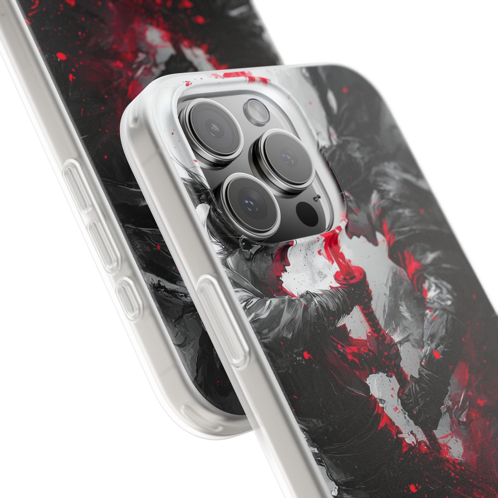 Σπασμένο Κόκκινο Διπλό · Soft Θήκη για iPhone