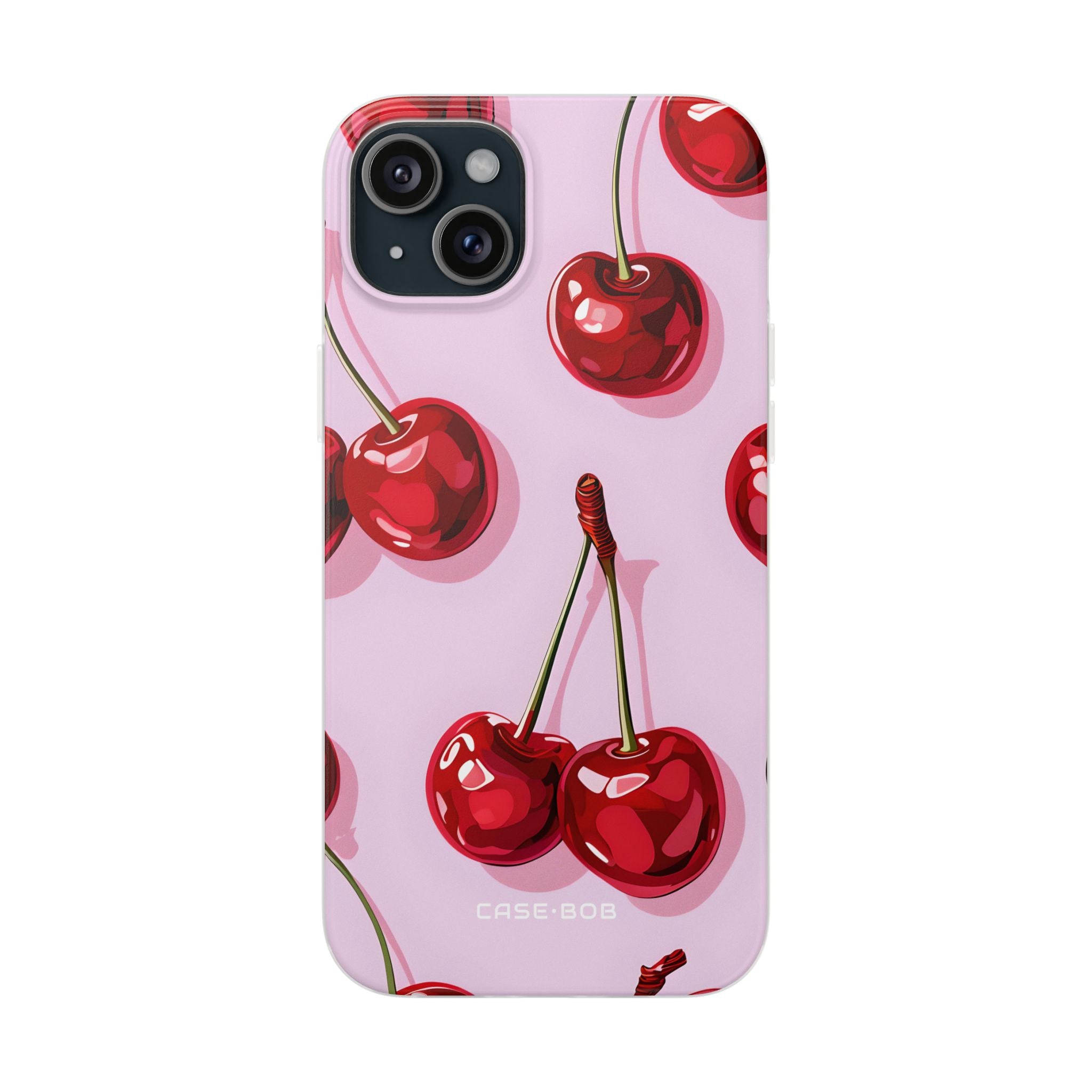 Glossy Cherry Burst iPhone 15 Plus Case - Soft - CASE•BOB