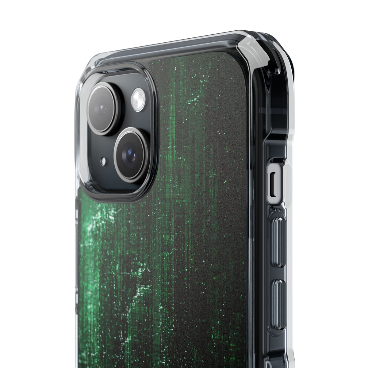 Emerald Void · Clear Impact Magnetic Phone Case for iPhone · Green